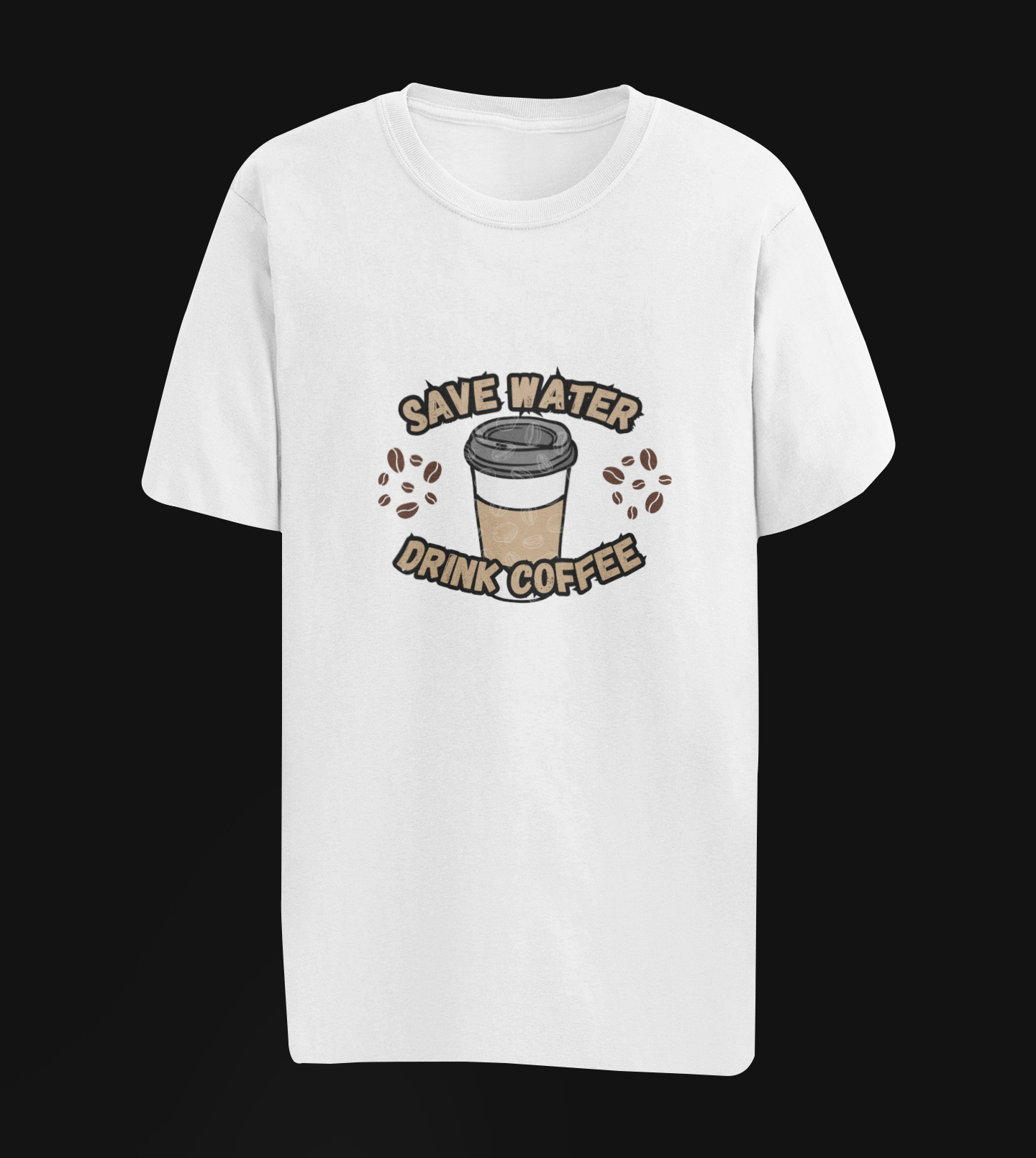 Save Water Drink Coffee Oversize T-shirt
