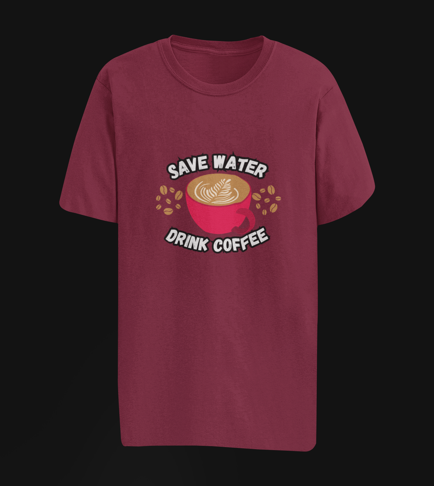 Save Water Drink Coffee Oversize T-shirt
