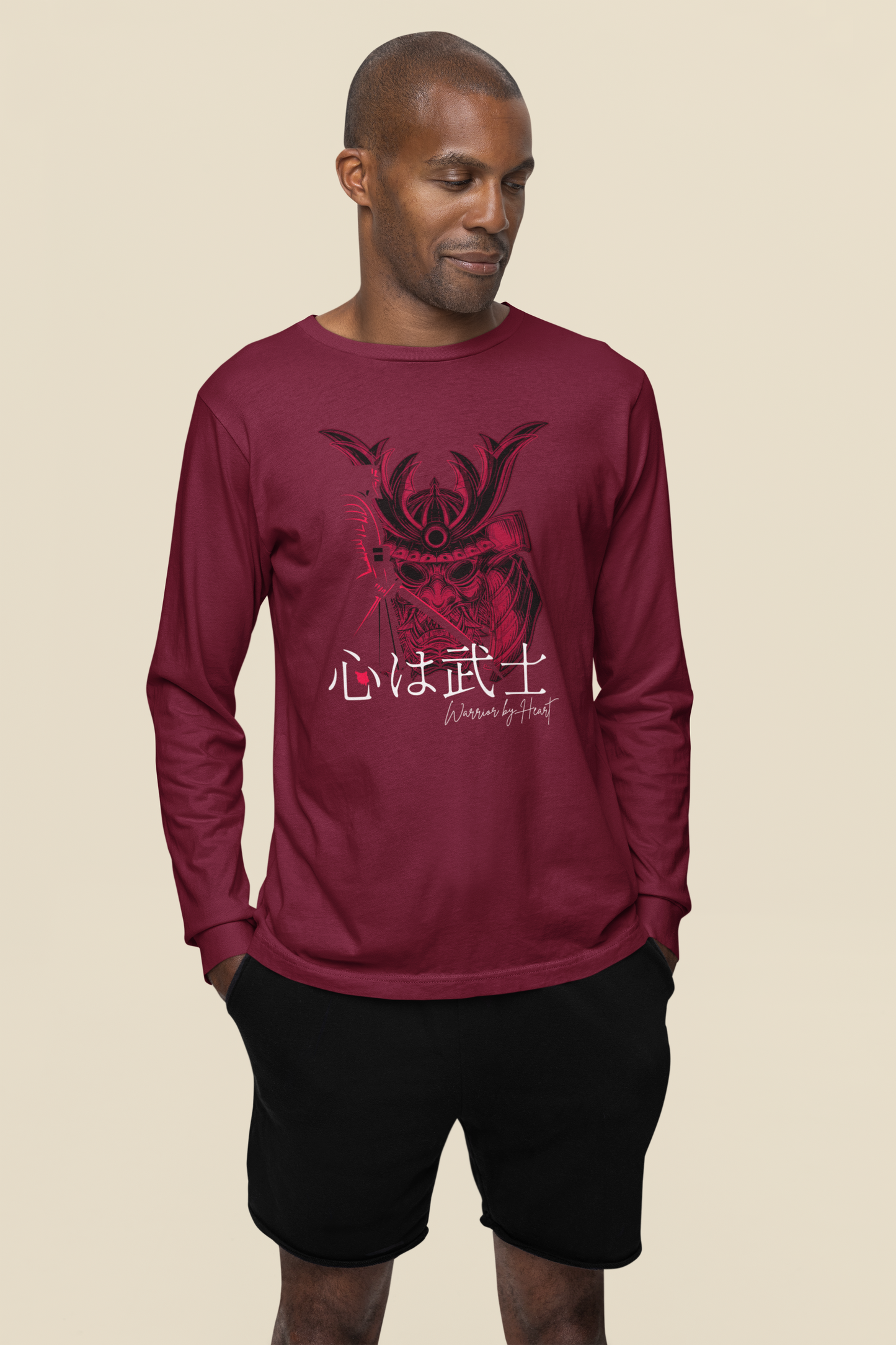 心は武士 Warrior by Heart Long Sleeve T-shirt