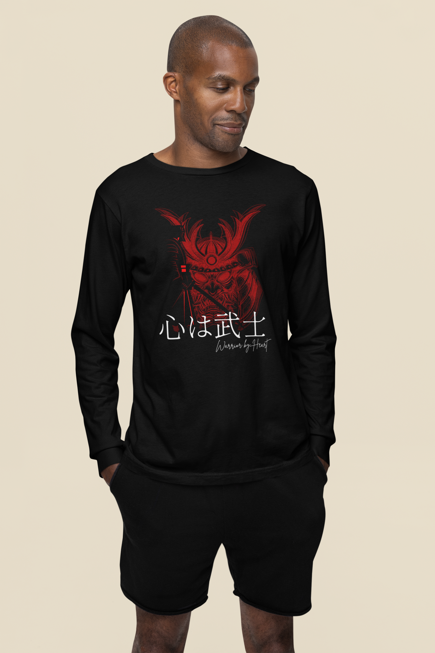 心は武士 Warrior by Heart Long Sleeve T-shirt