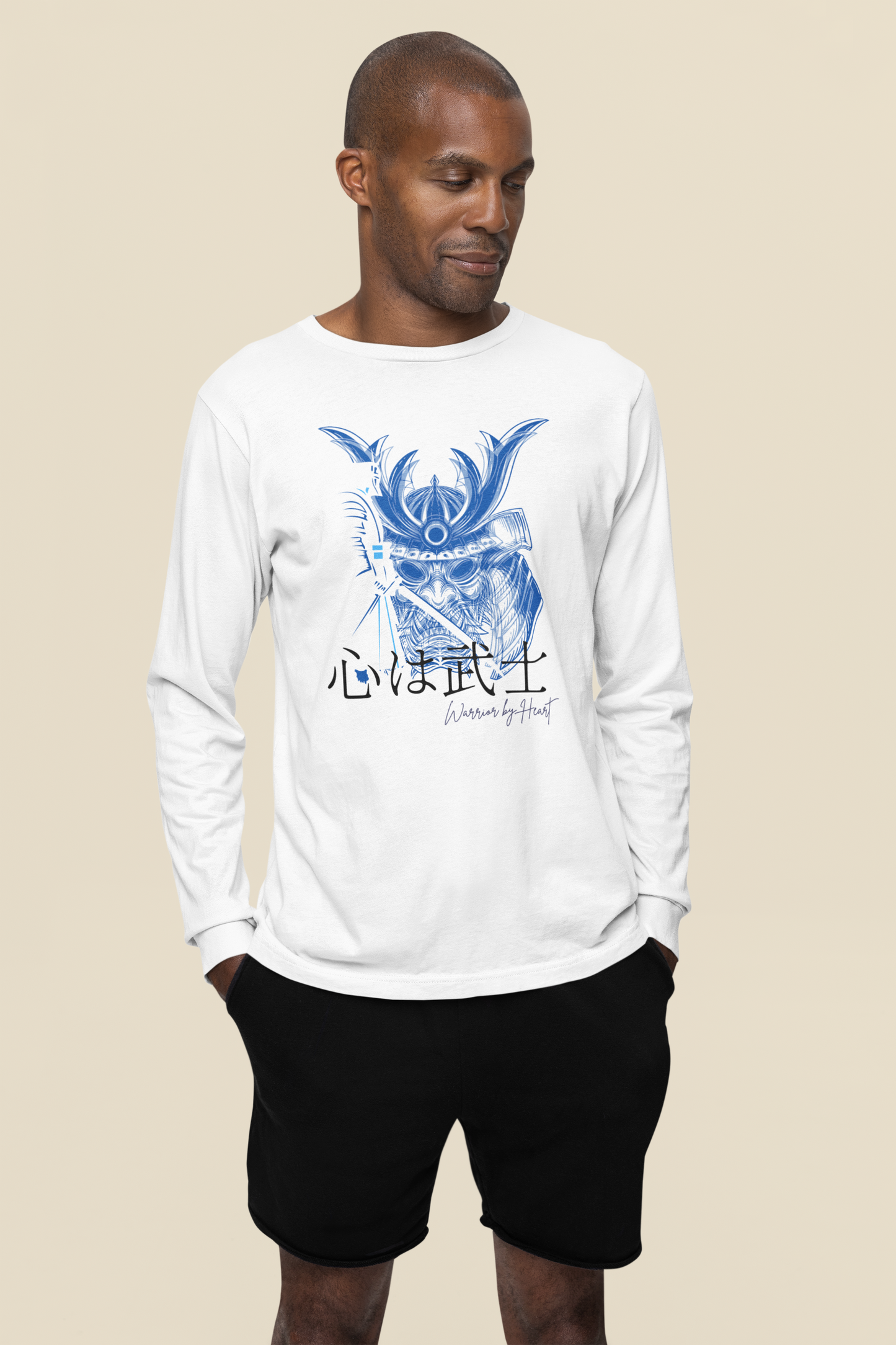 心は武士 Warrior by Heart Long Sleeve T-shirt