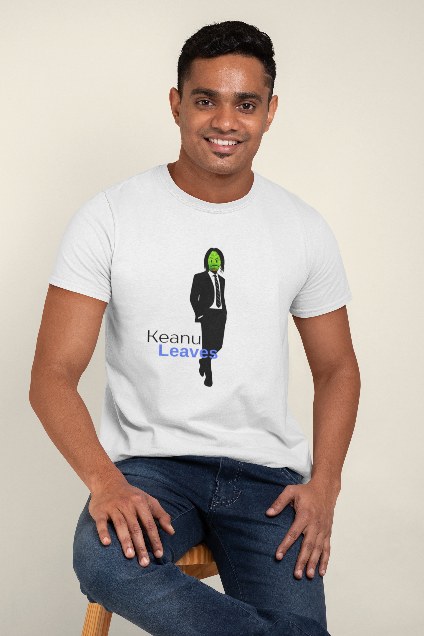 Keanu Leaves Slim Fit T-shirt