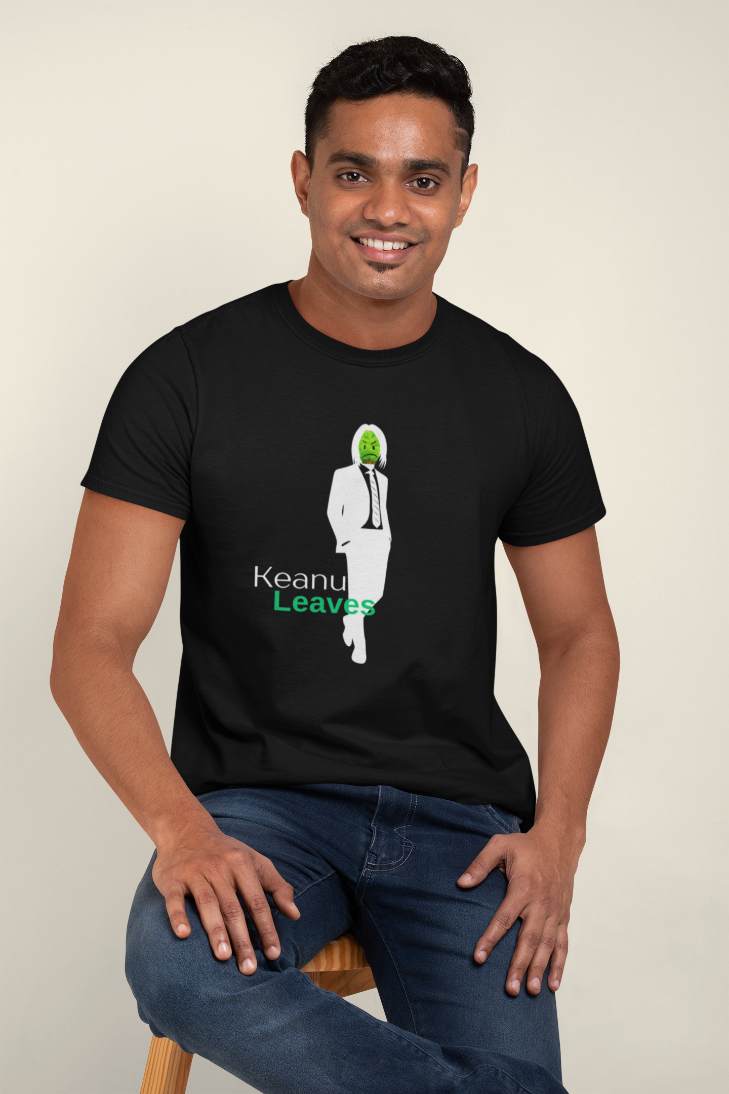 Keanu Leaves Slim Fit T-shirt
