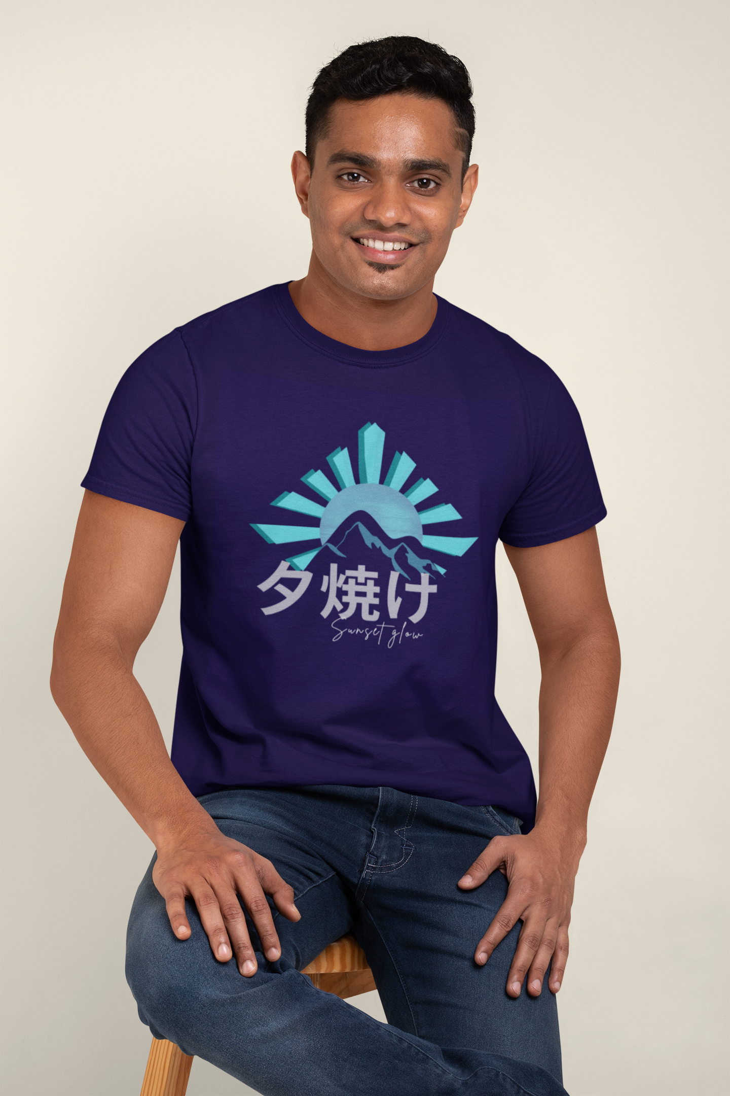 夕焼け Sunset Glow Slim Fit T-shirt