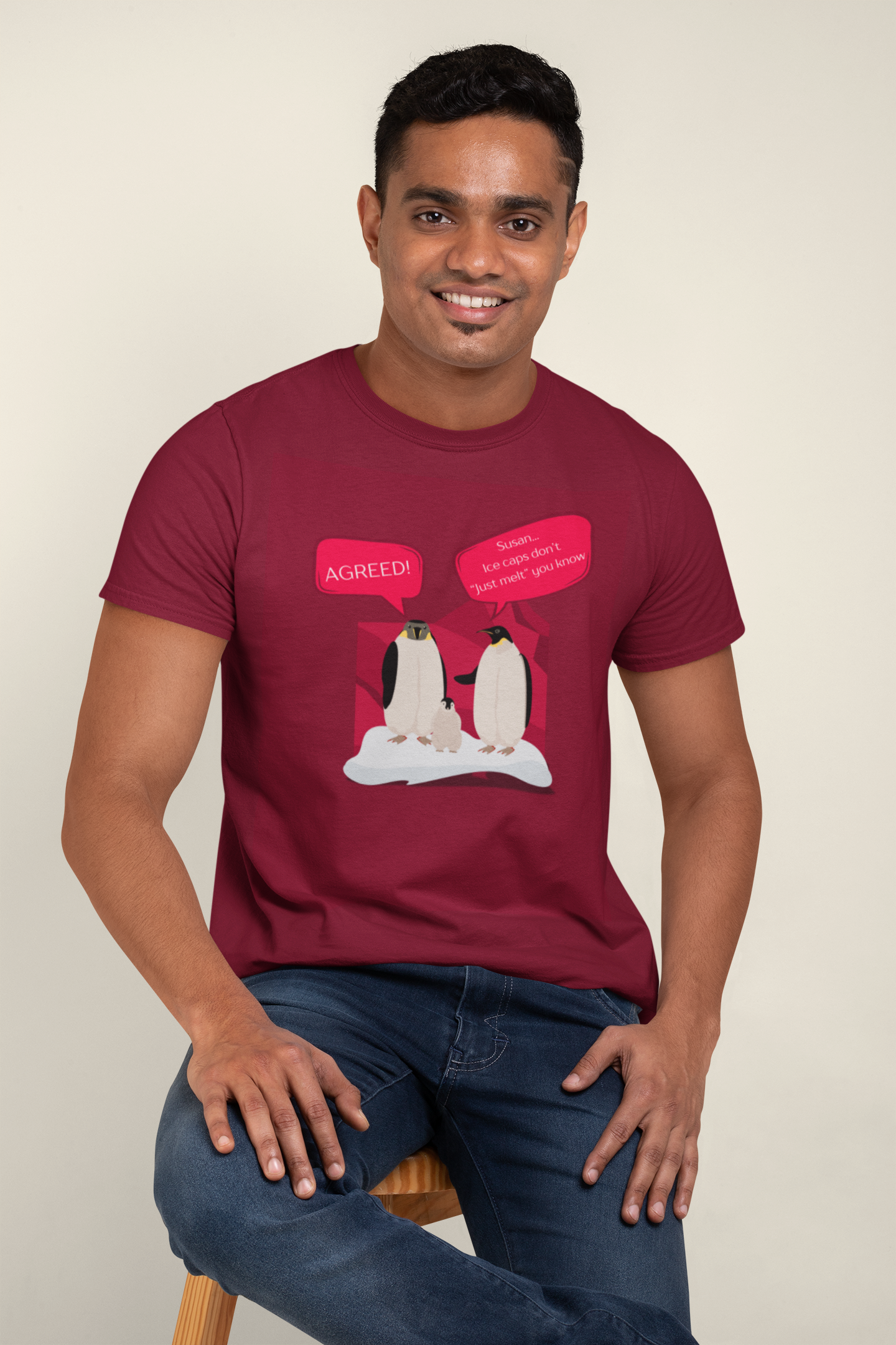 Ice Caps Don't Just Melt Slim Fit T-shirt