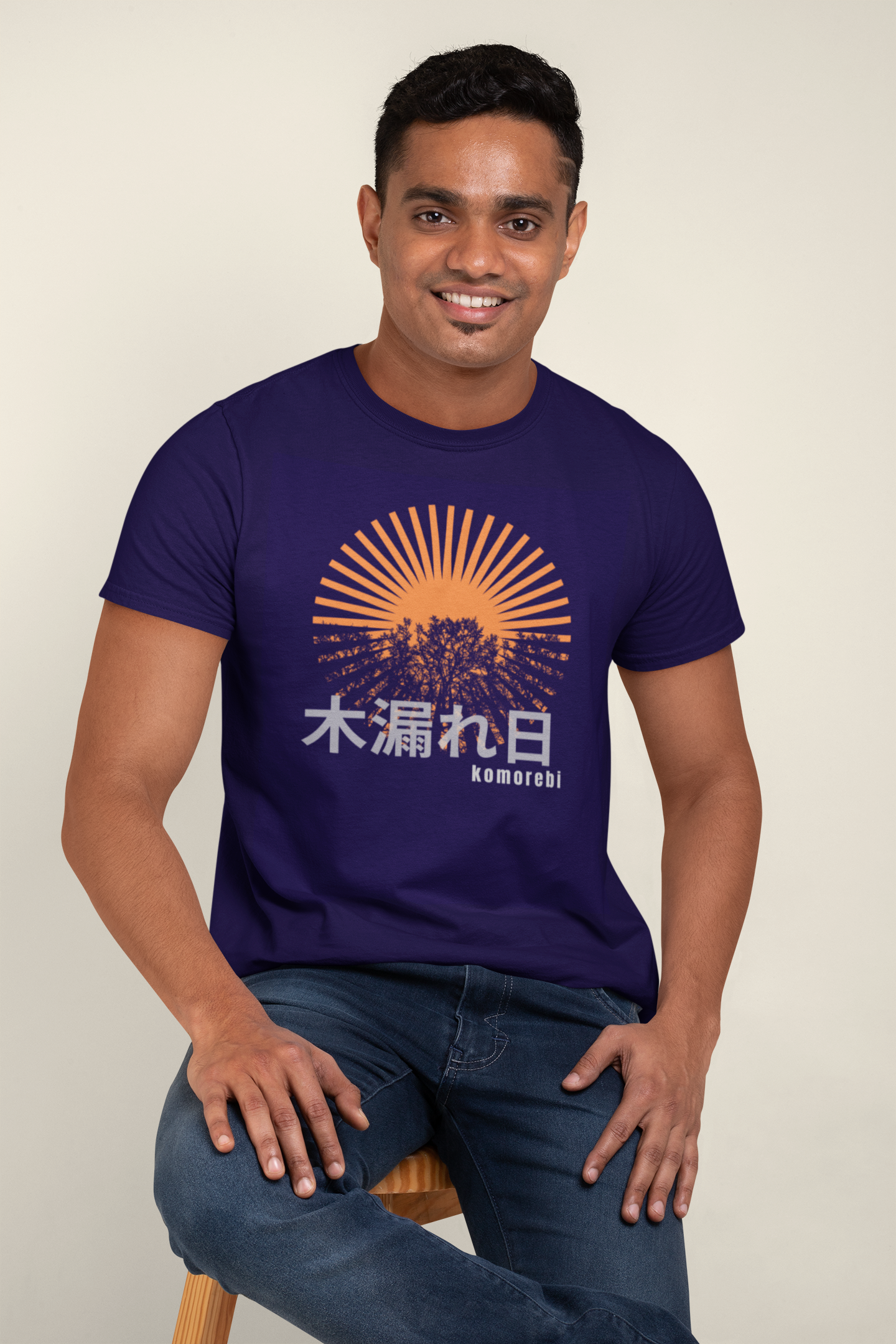 木漏れ日 Sunlight Filtering through Trees Slim Fit T-shirt