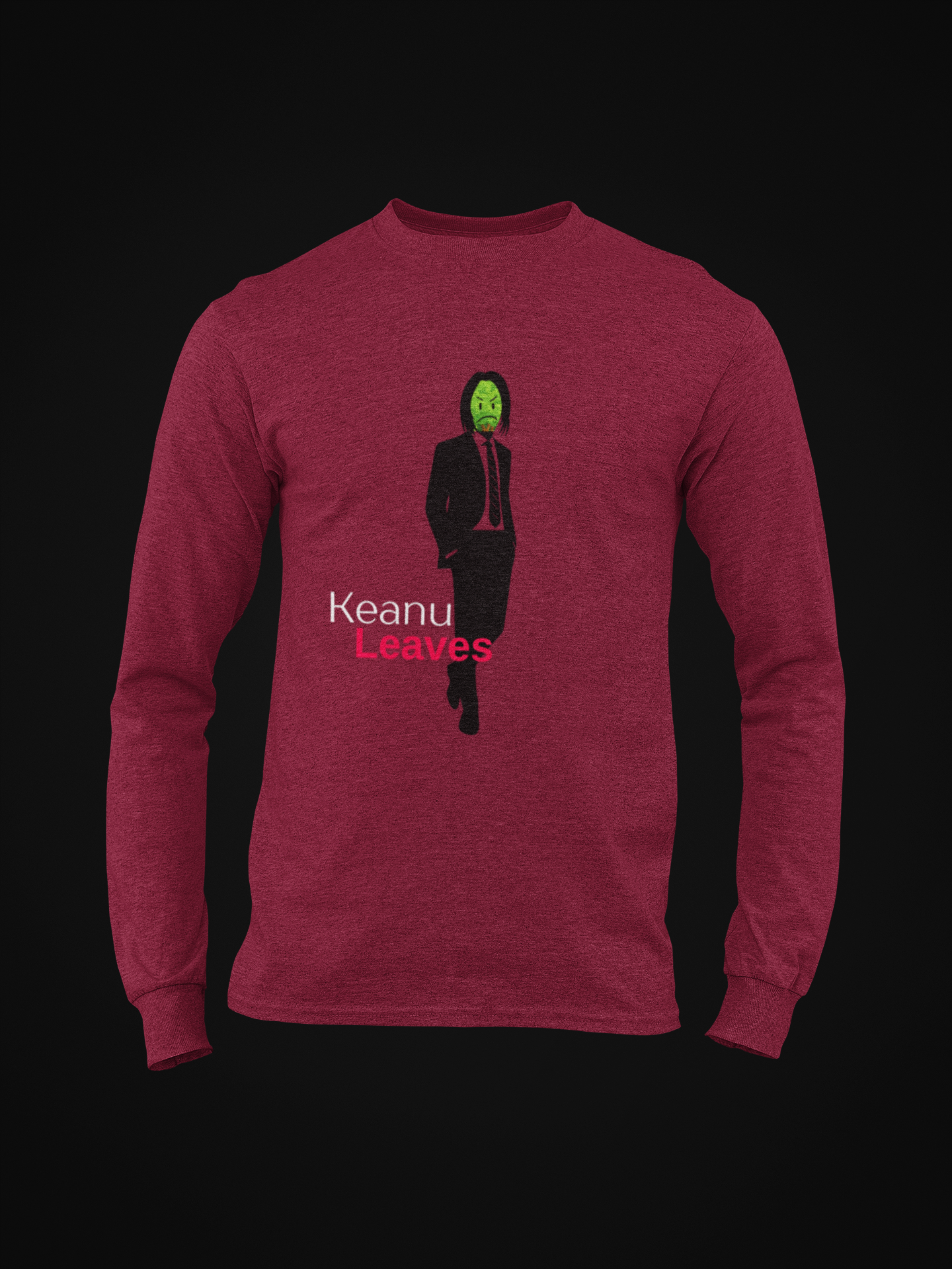 Keanu Leaves Long Sleeve T-shirt