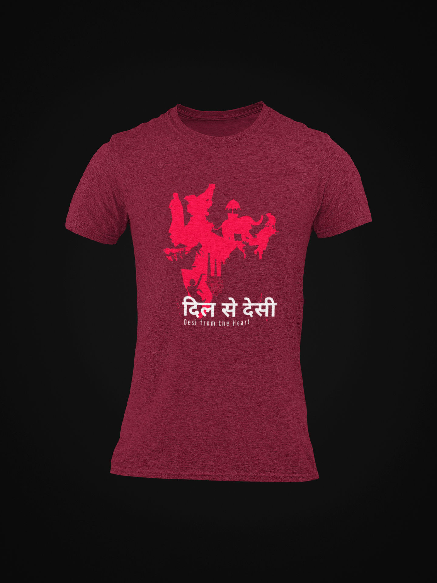 Desi from the Heart Slim Fit T-shirt