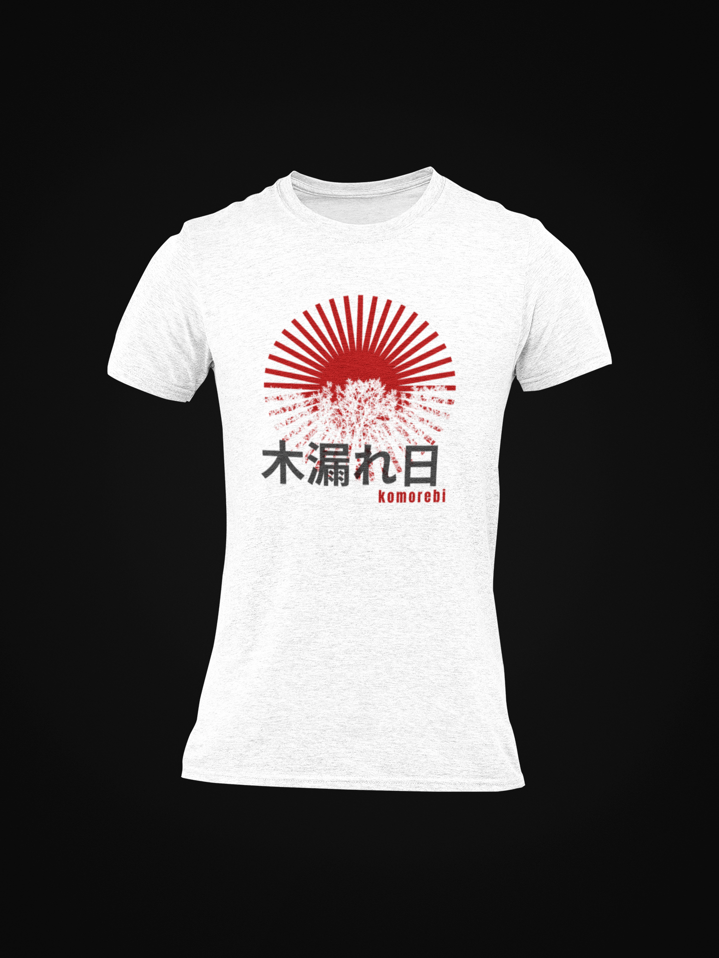 木漏れ日 Sunlight Filtering through Trees Slim Fit T-shirt