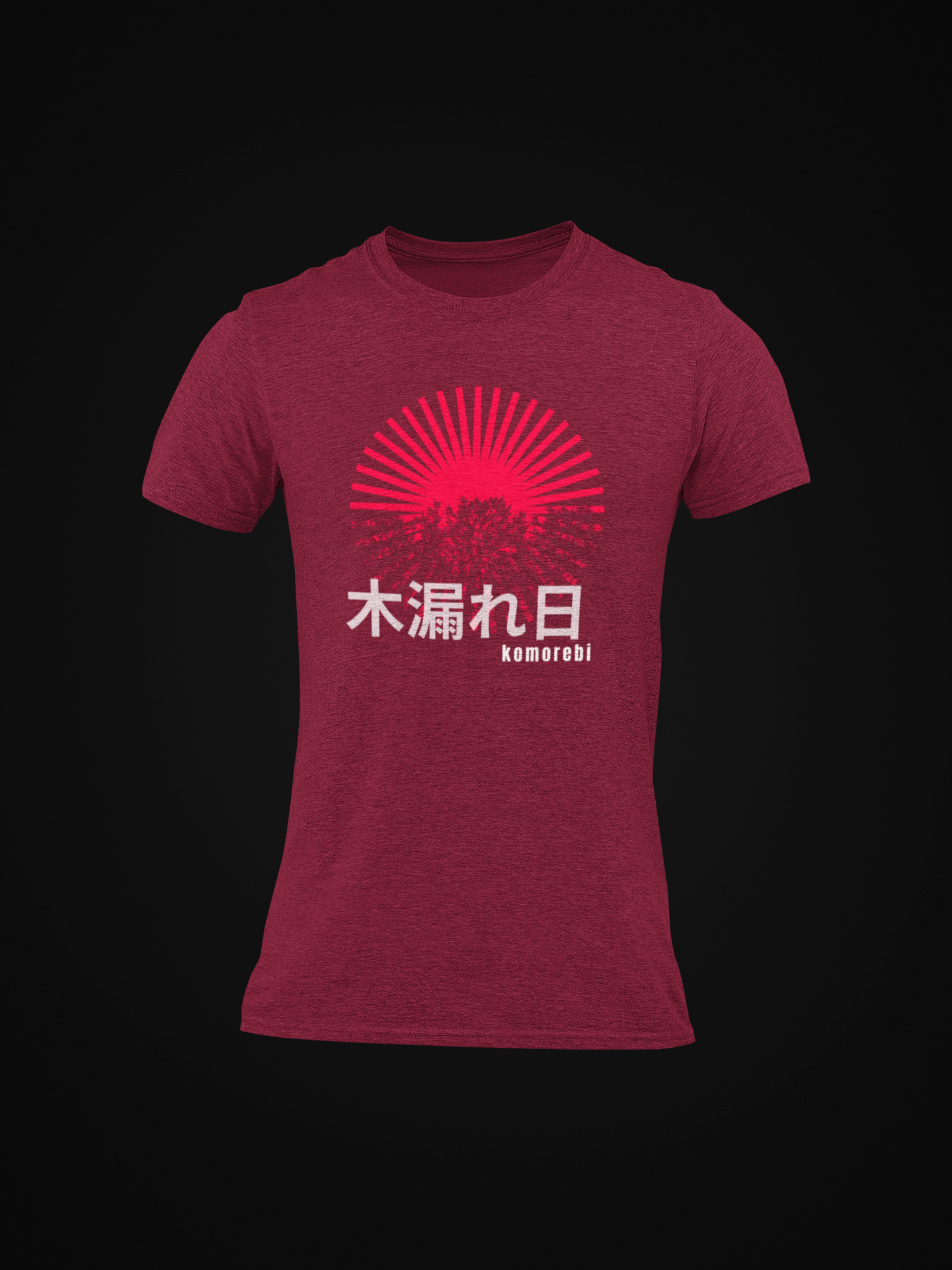 木漏れ日 Sunlight Filtering through Trees Slim Fit T-shirt
