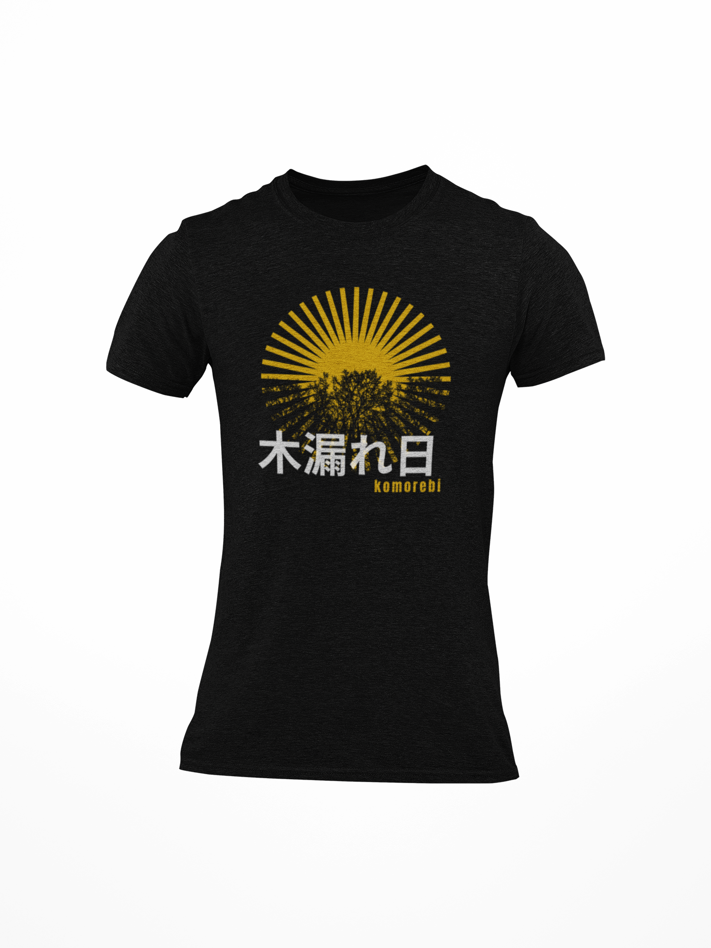 木漏れ日 Sunlight Filtering through Trees Slim Fit T-shirt
