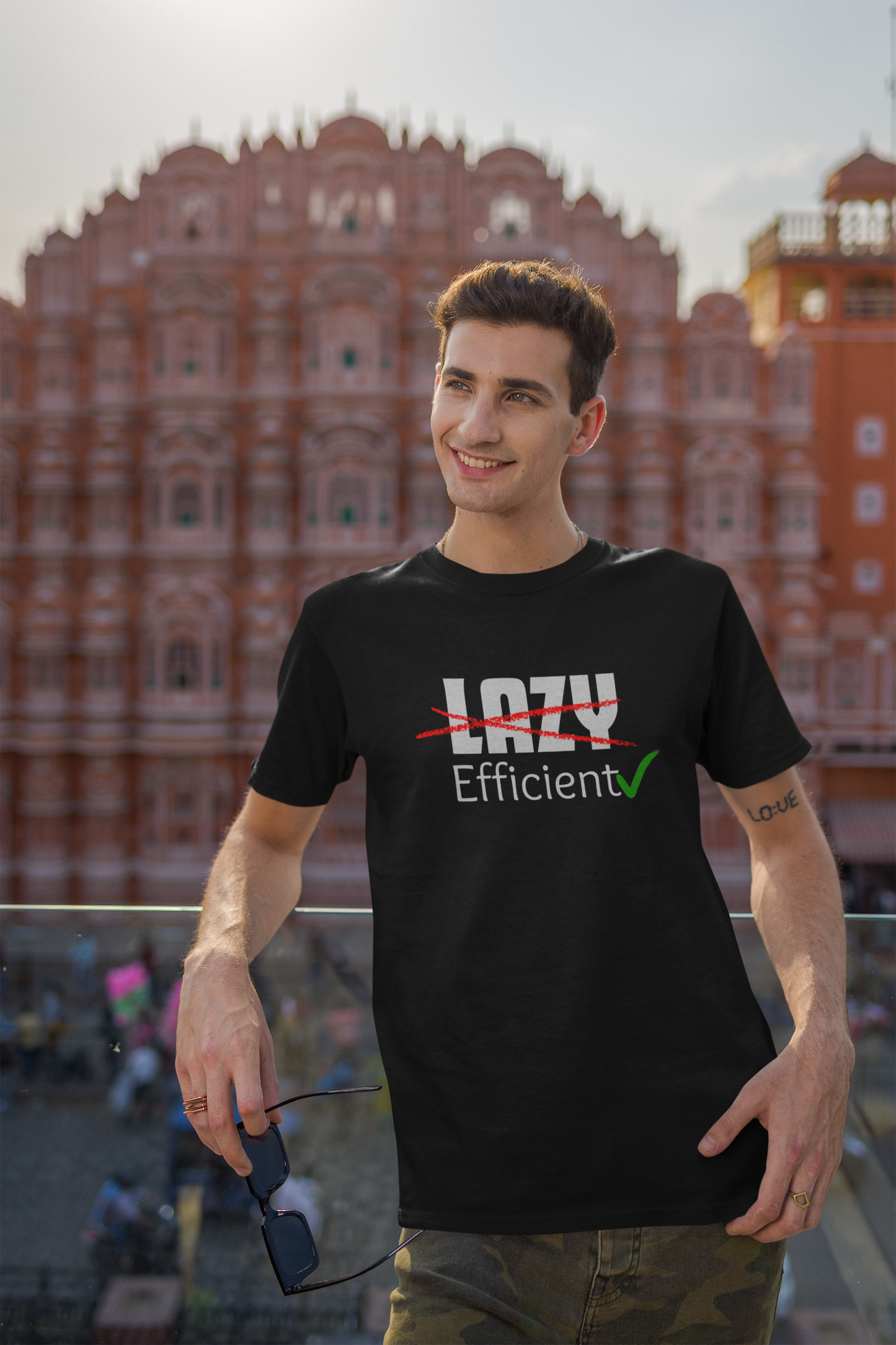 Not Lazy, Efficient Short Sleeve T-shirt