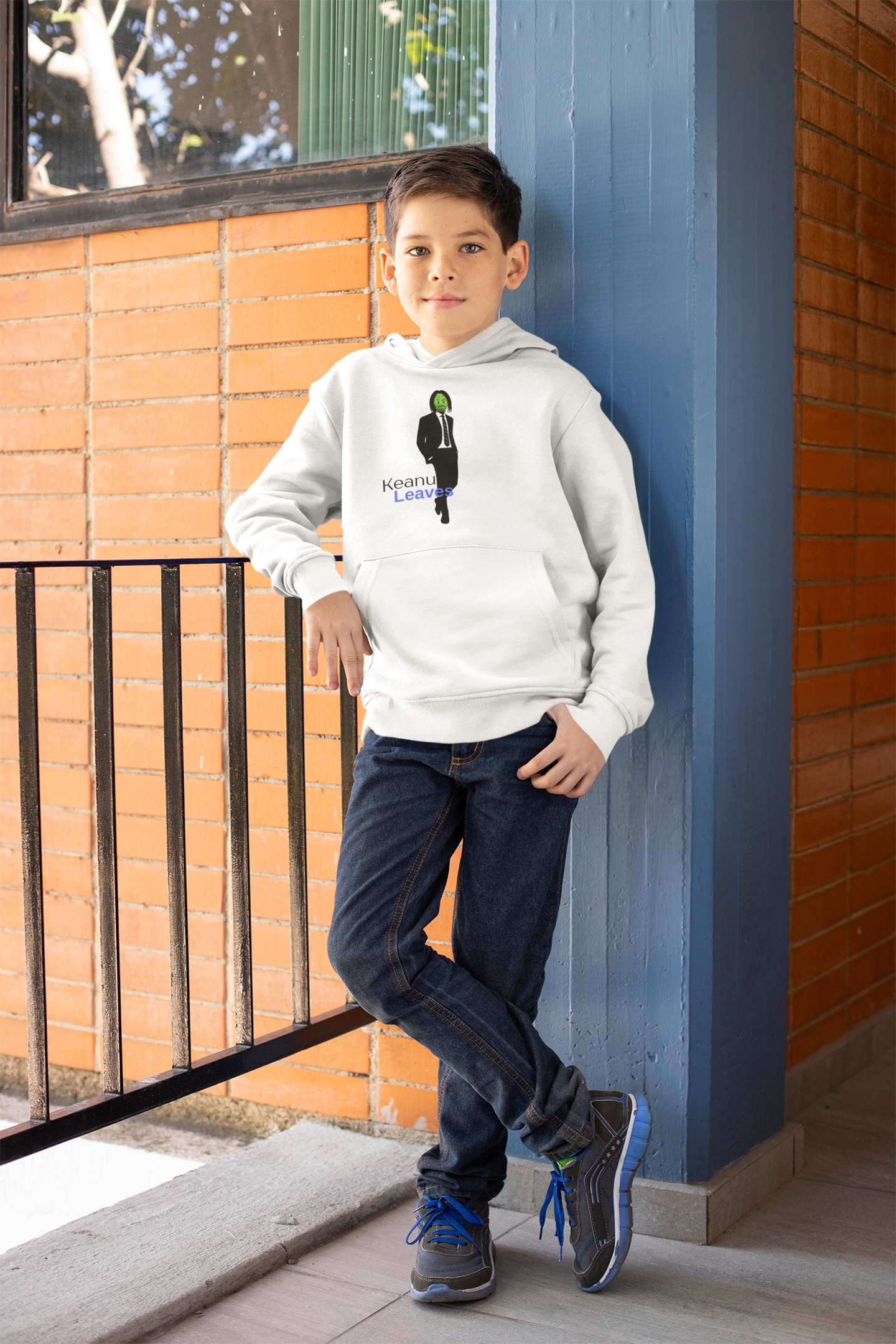 Keanu Leaves Pullover Hoodie
