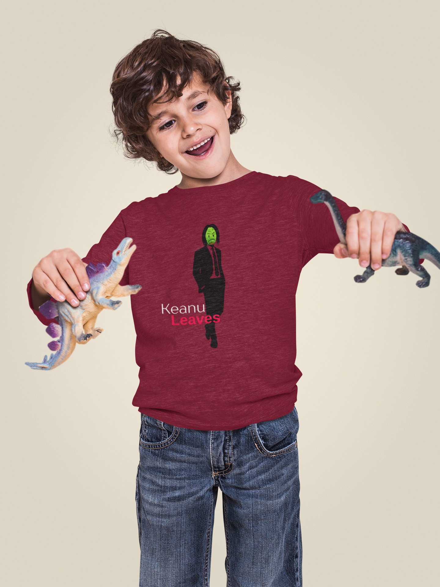 Keanu Leaves Long Sleeve T-shirt