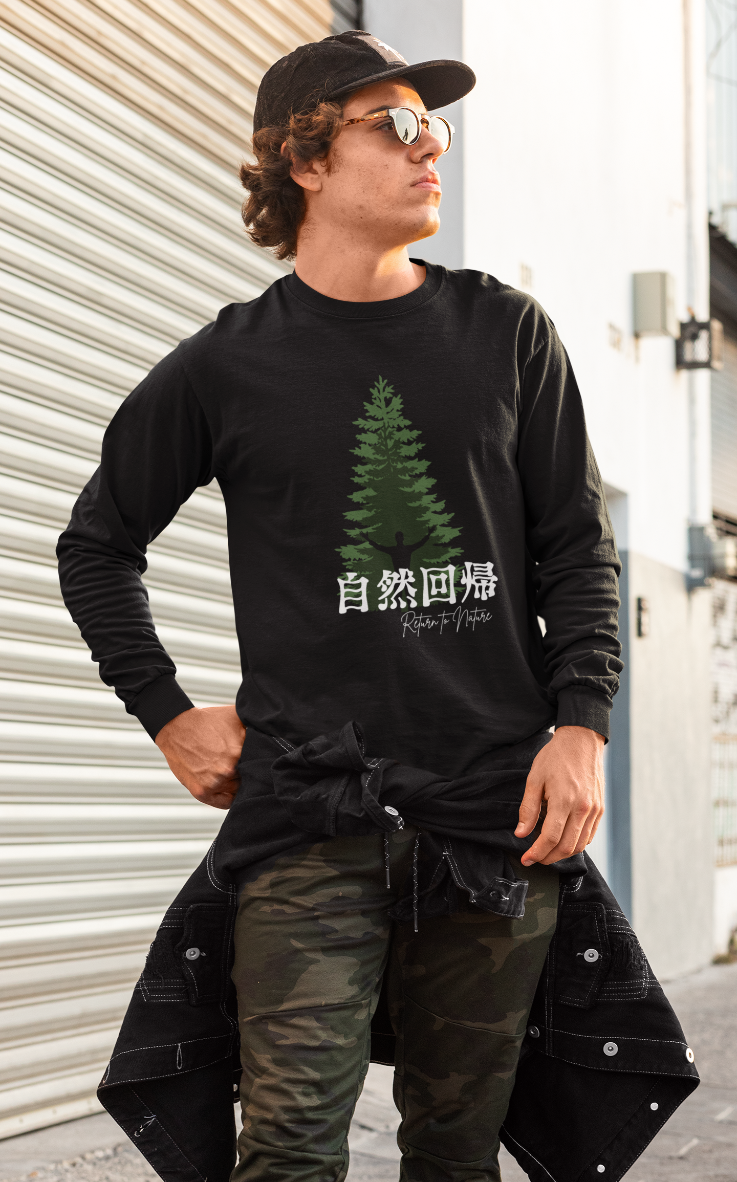 自然回帰 Return to Nature Long Sleeve T-shirt