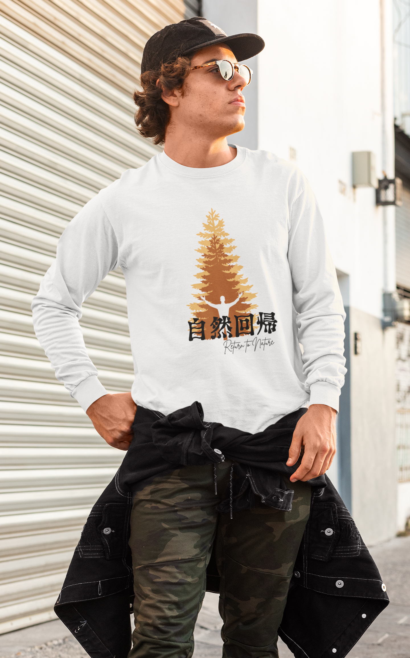 自然回帰 Return to Nature Long Sleeve T-shirt