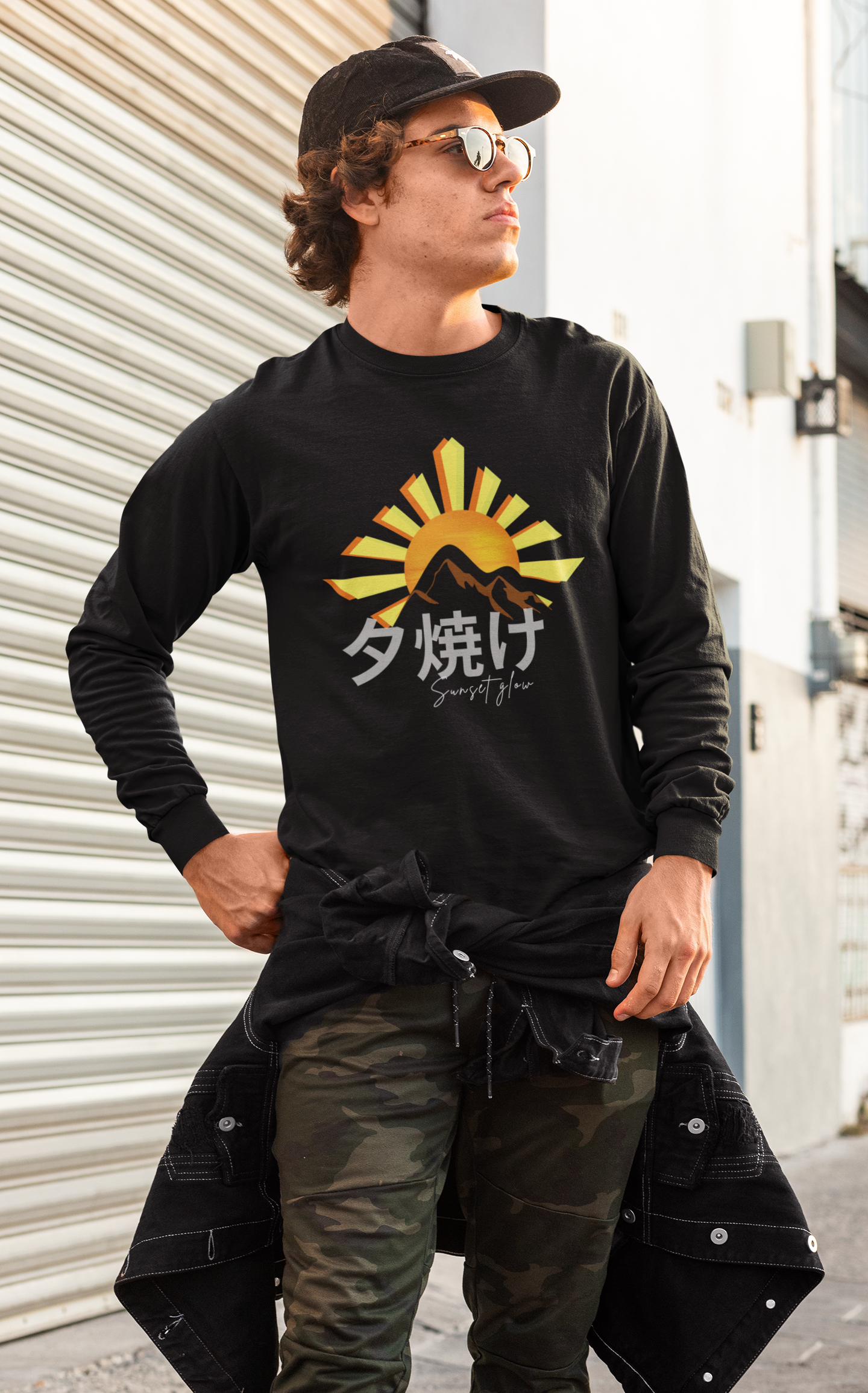 夕焼け Sunset Glow Long Sleeve Shirt