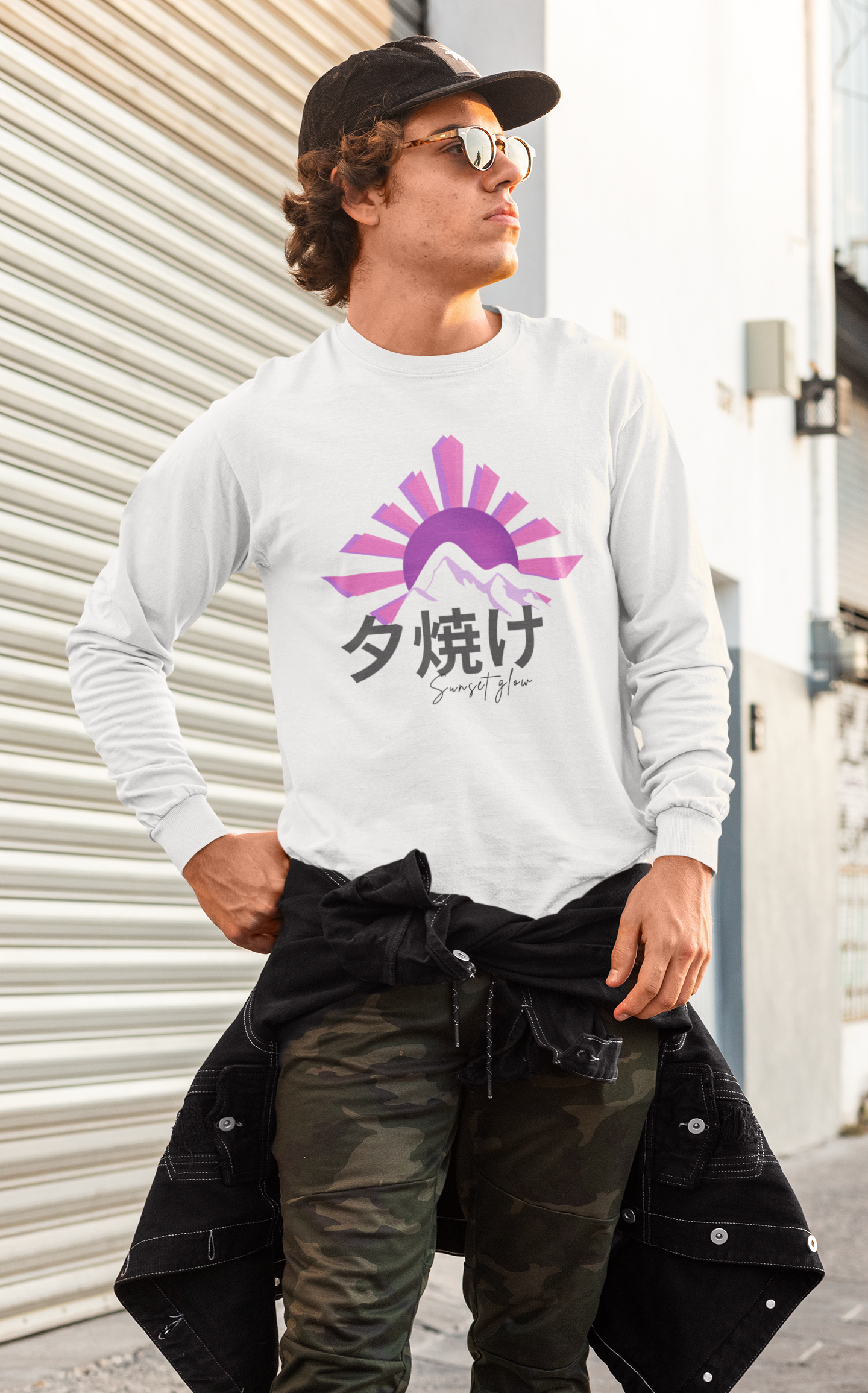 夕焼け Sunset Glow Long Sleeve Shirt