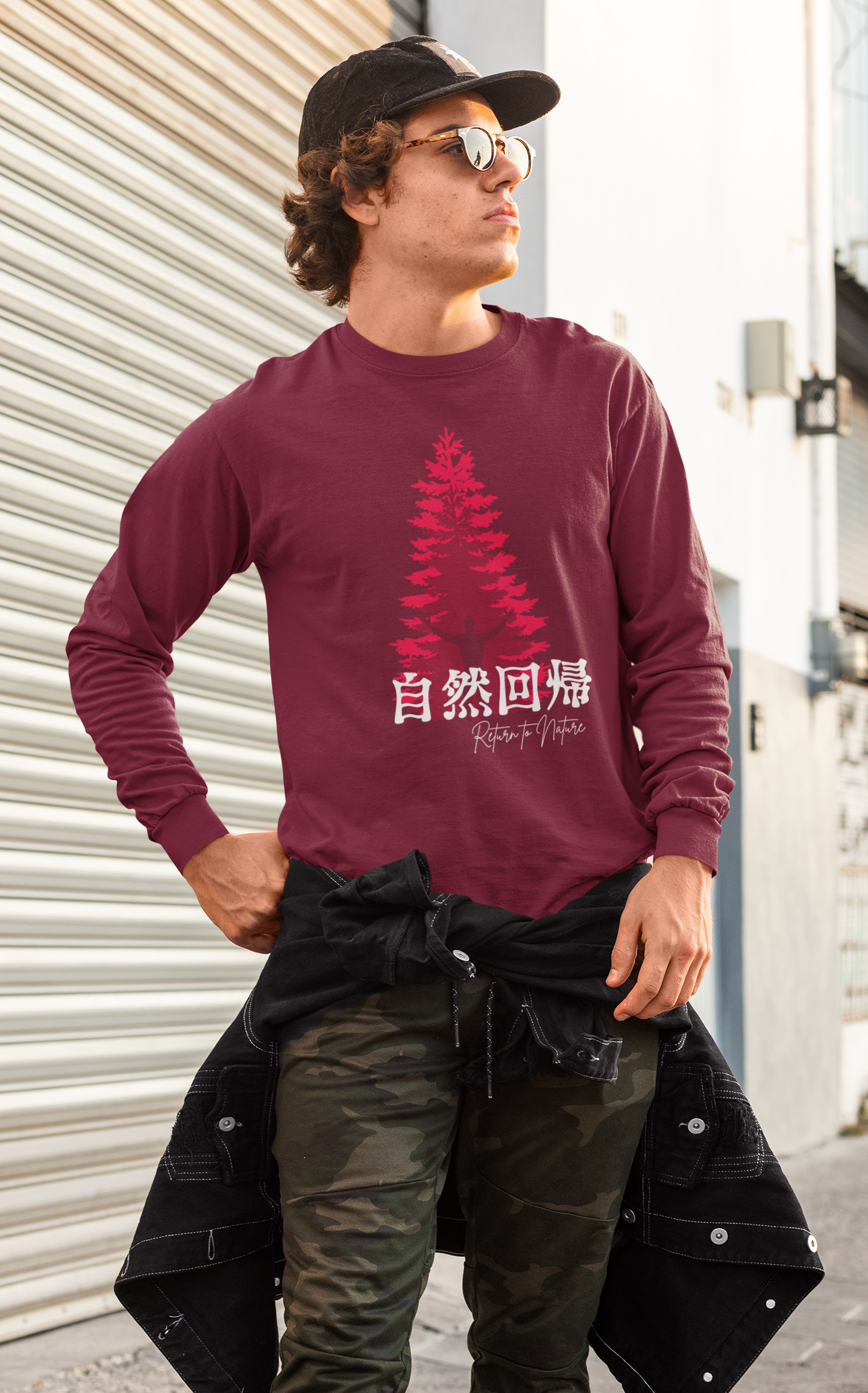 自然回帰 Return to Nature Long Sleeve T-shirt