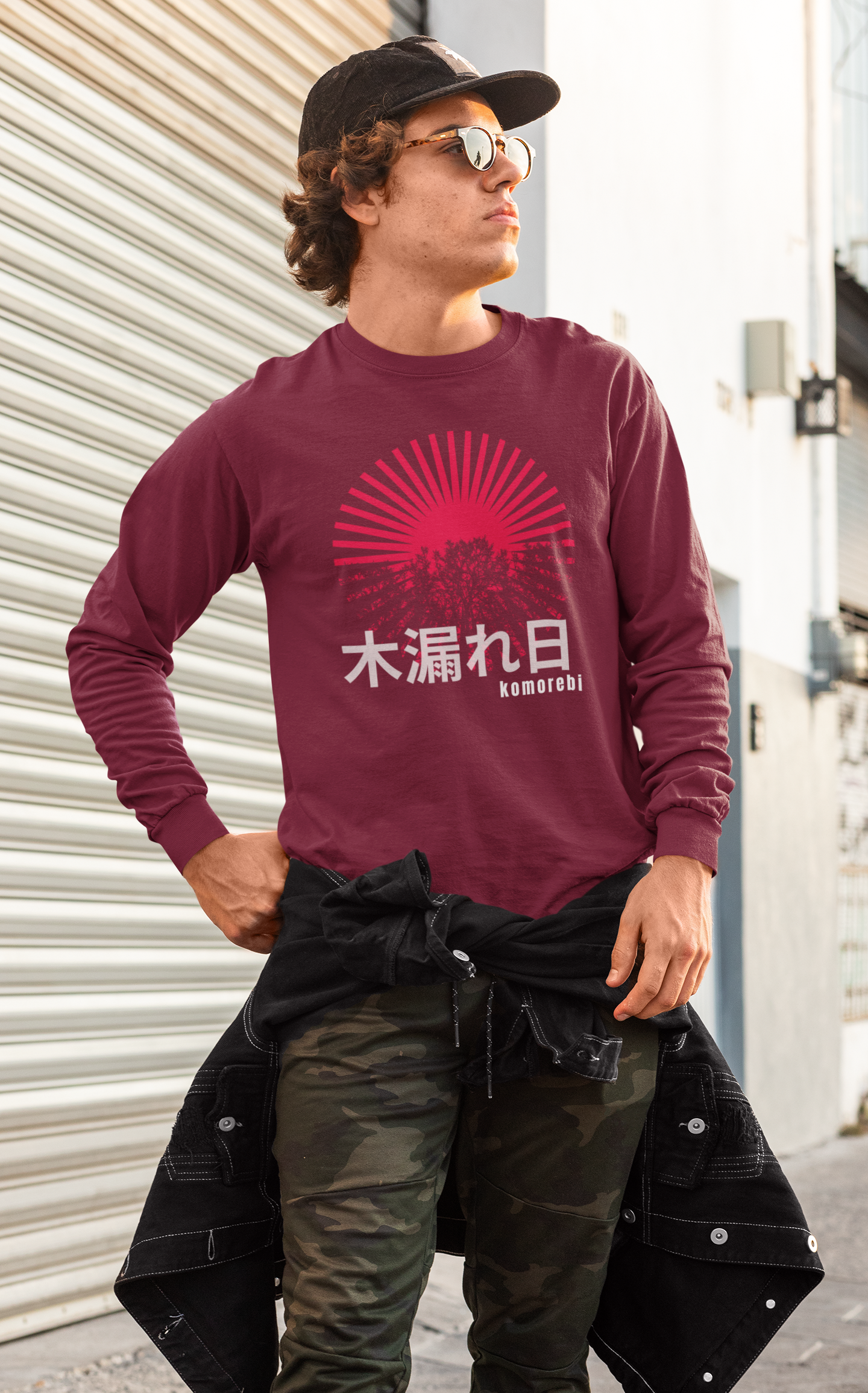 木漏れ日 Sunlight Filtering through Trees Long Sleeve T-shirt