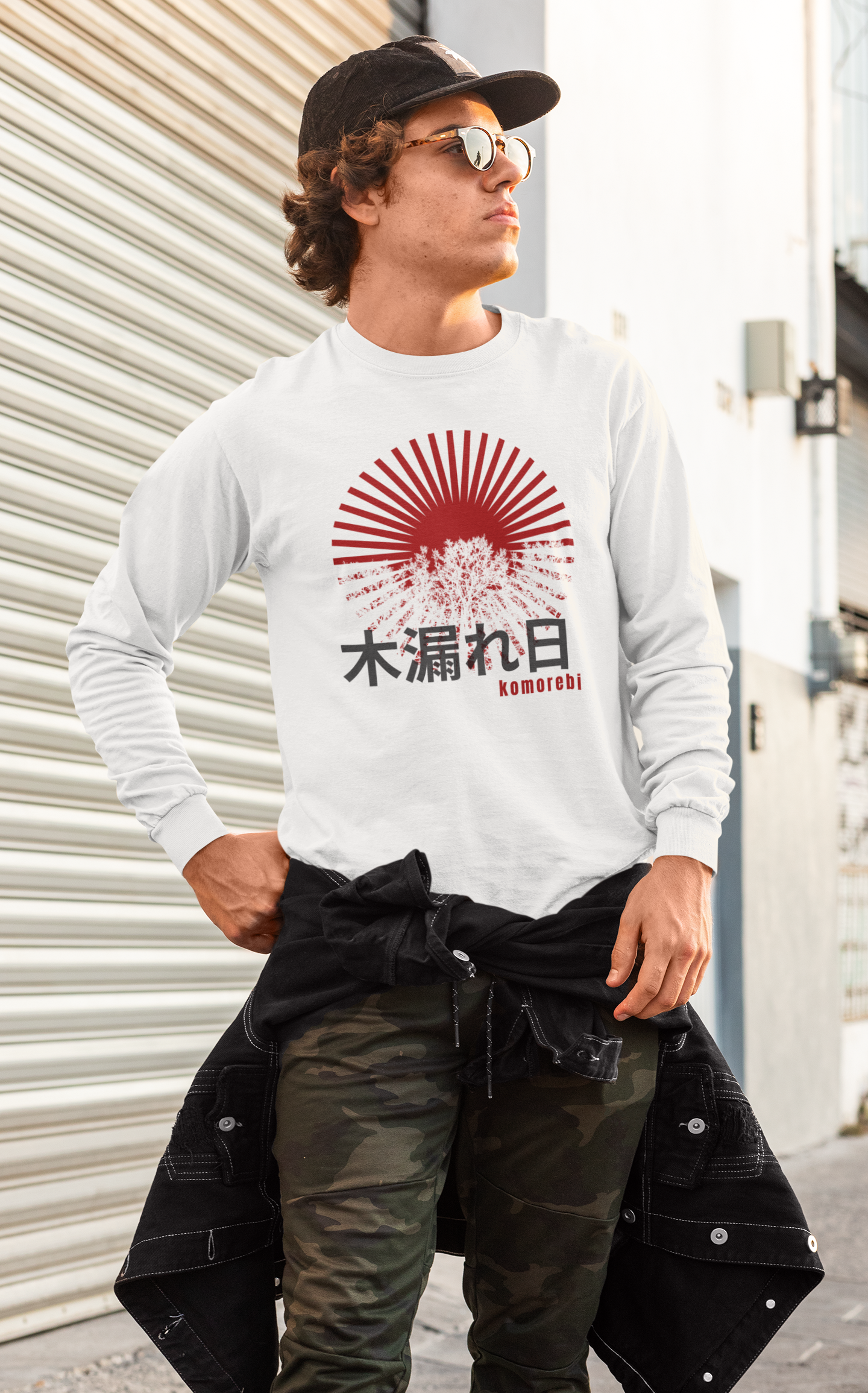 木漏れ日 Sunlight Filtering through Trees Long Sleeve T-shirt