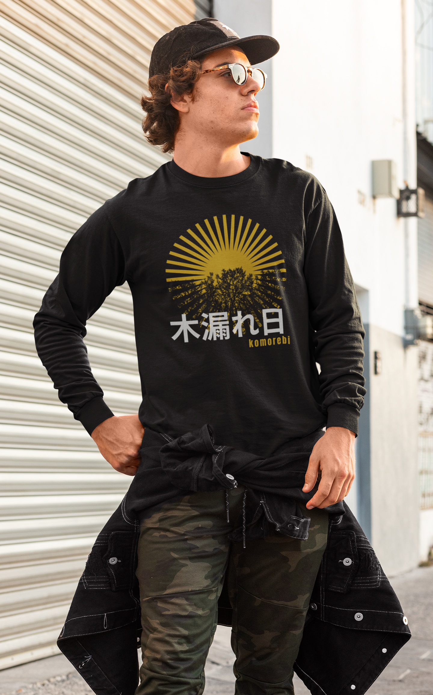 木漏れ日 Sunlight Filtering through Trees Long Sleeve T-shirt