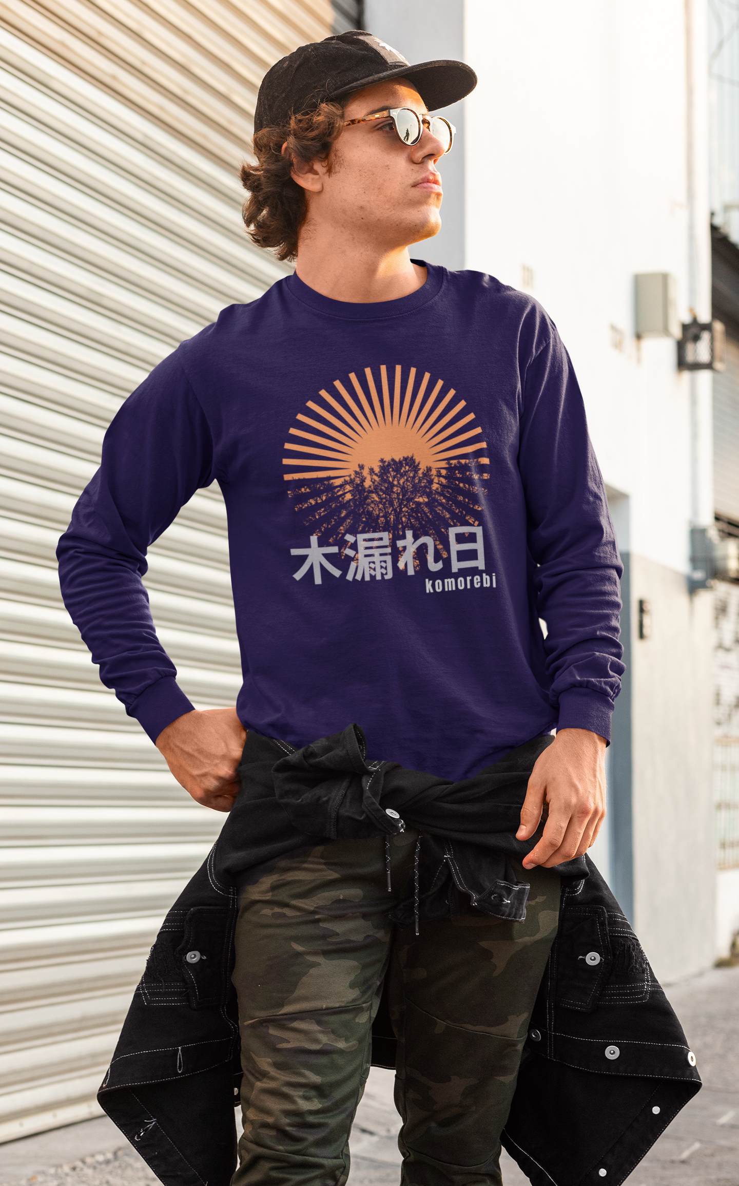 木漏れ日 Sunlight Filtering through Trees Long Sleeve T-shirt