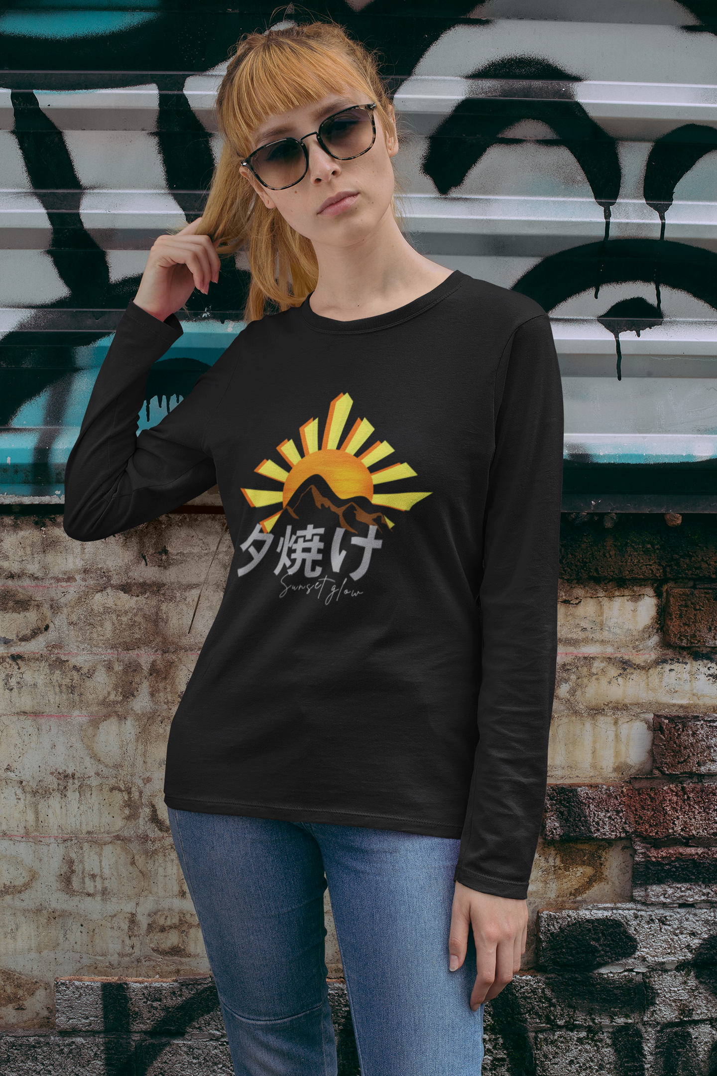 夕焼け Sunset Glow Long Sleeve Shirt