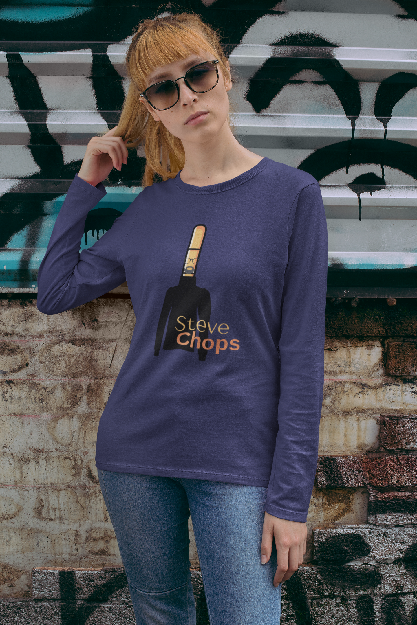 Steve Chops Long Sleeve T-shirt