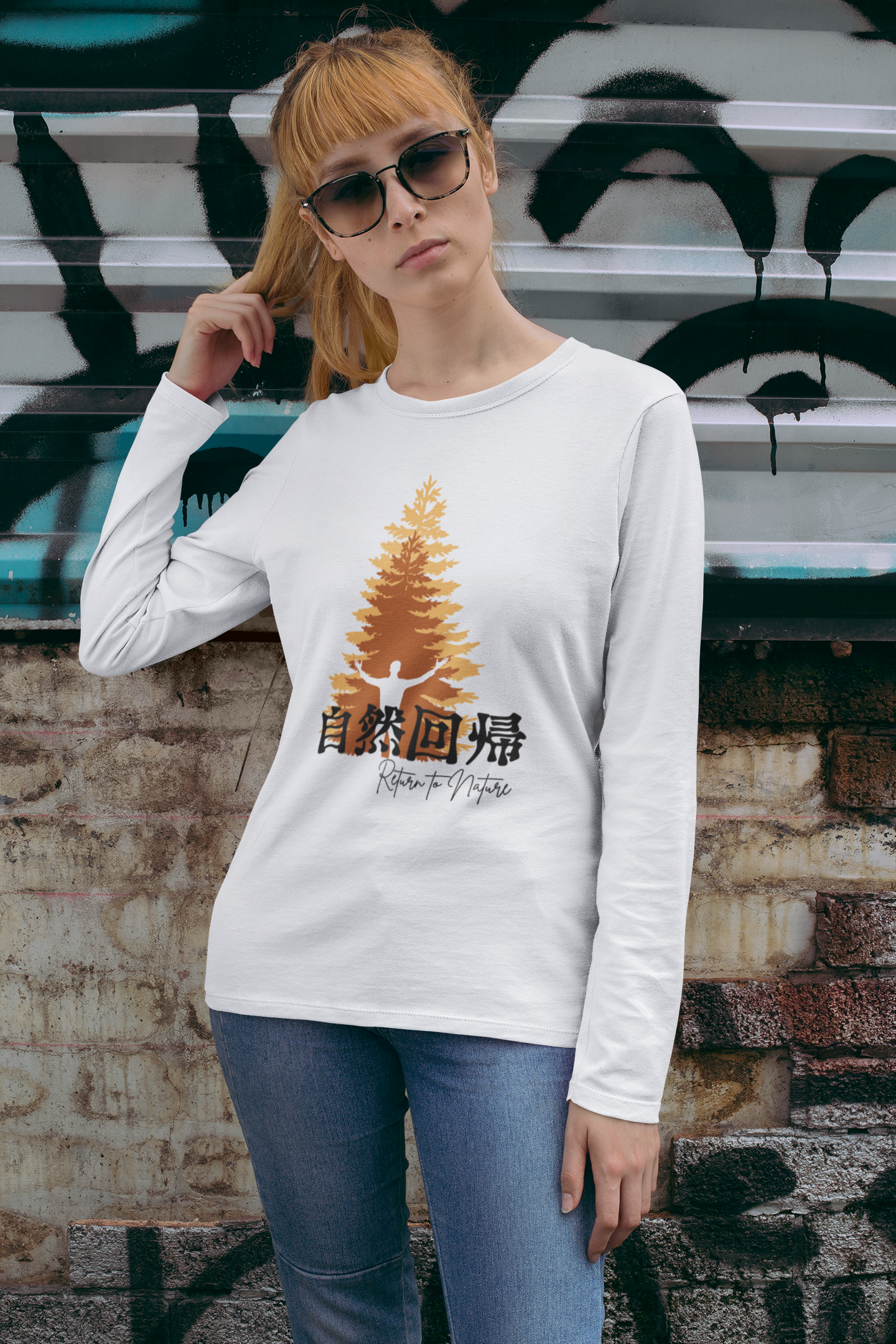 自然回帰 Return to Nature Long Sleeve T-shirt