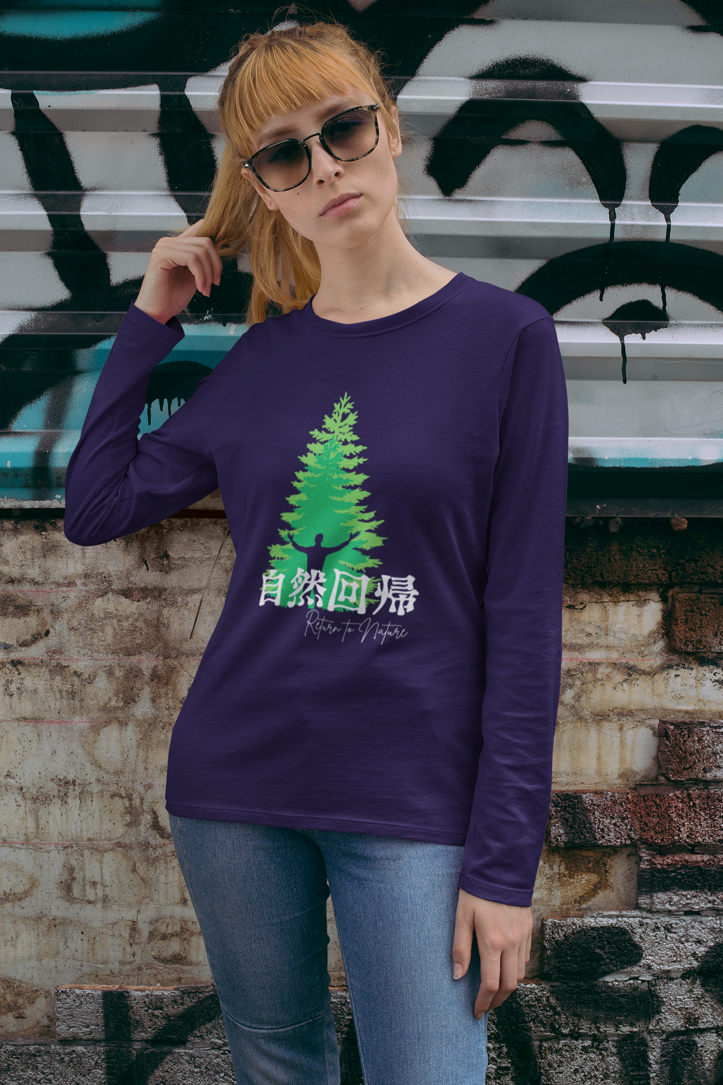 自然回帰 Return to Nature Long Sleeve T-shirt