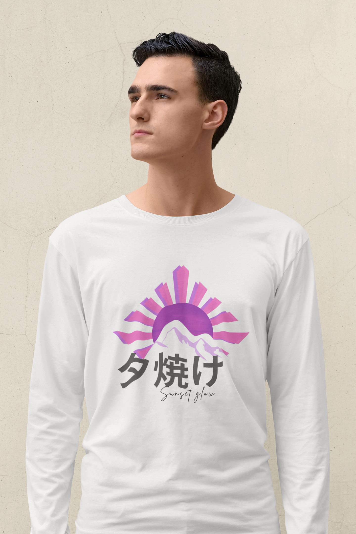 夕焼け Sunset Glow Long Sleeve Shirt