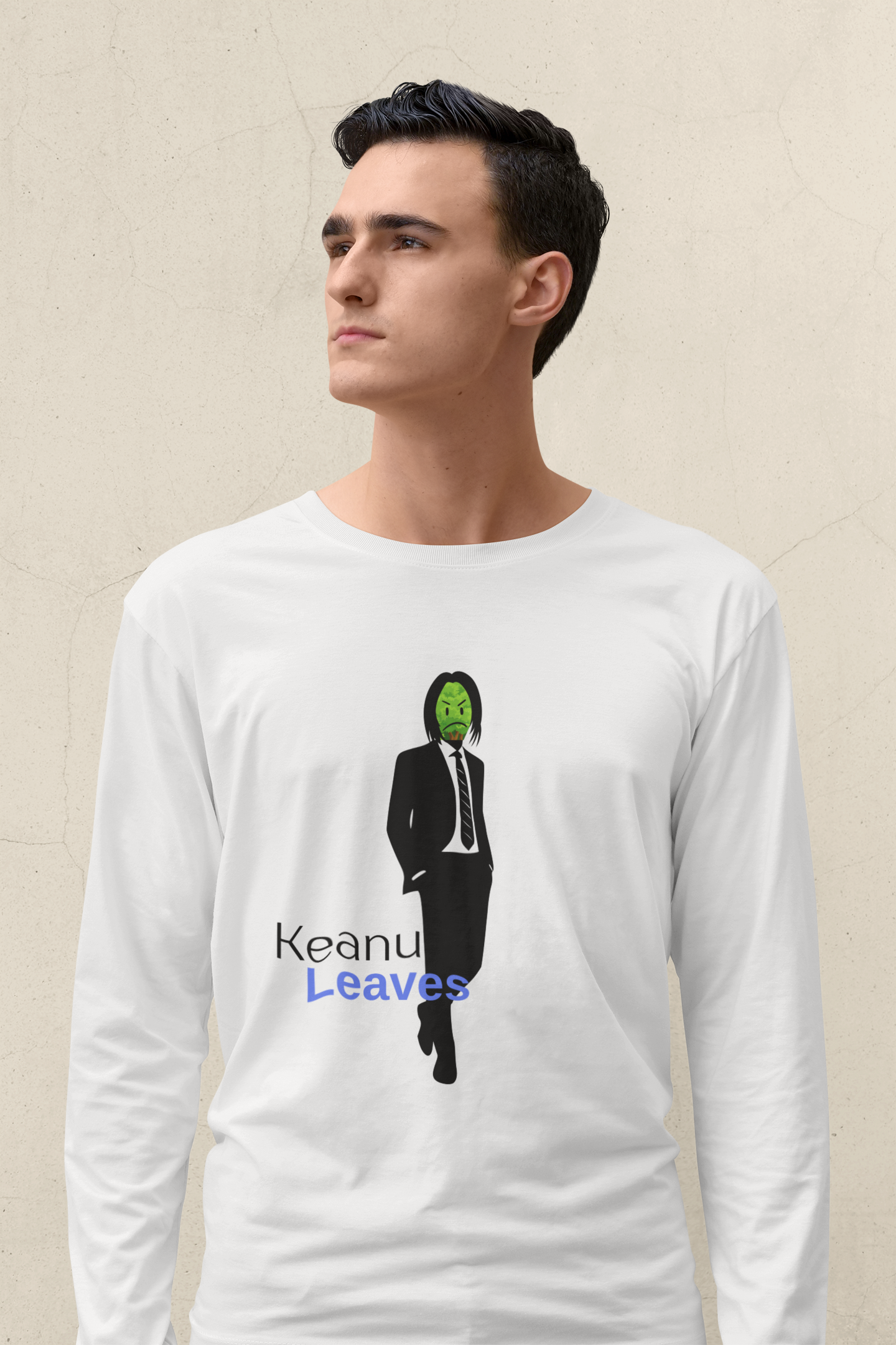 Keanu Leaves Long Sleeve T-shirt