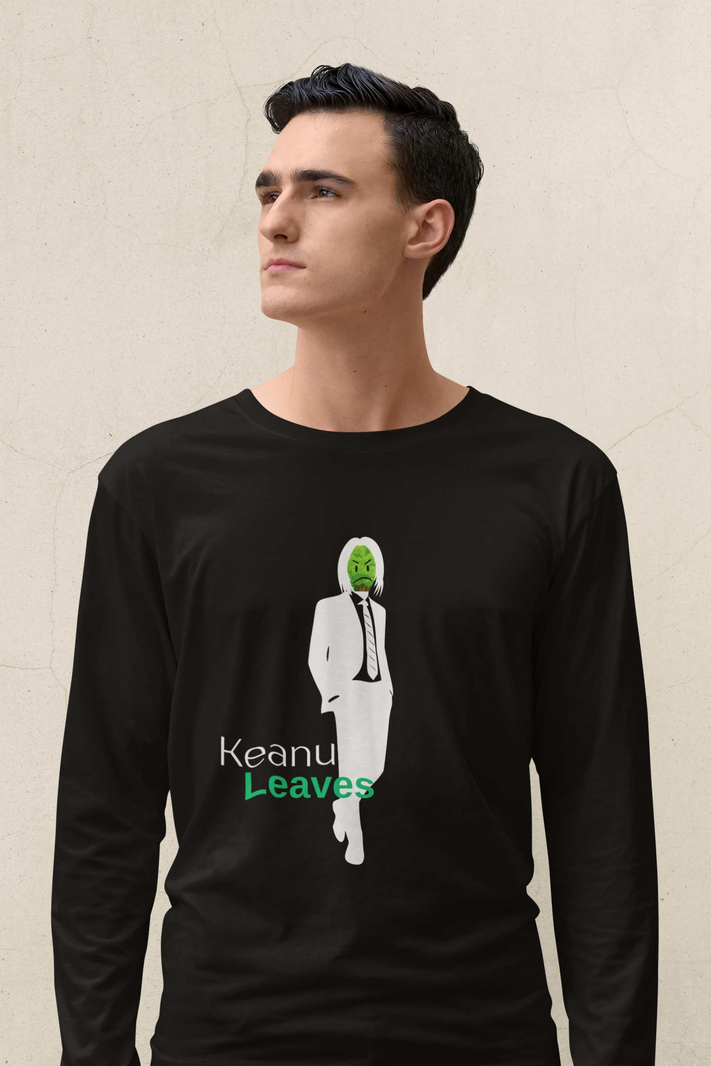 Keanu Leaves Long Sleeve T-shirt