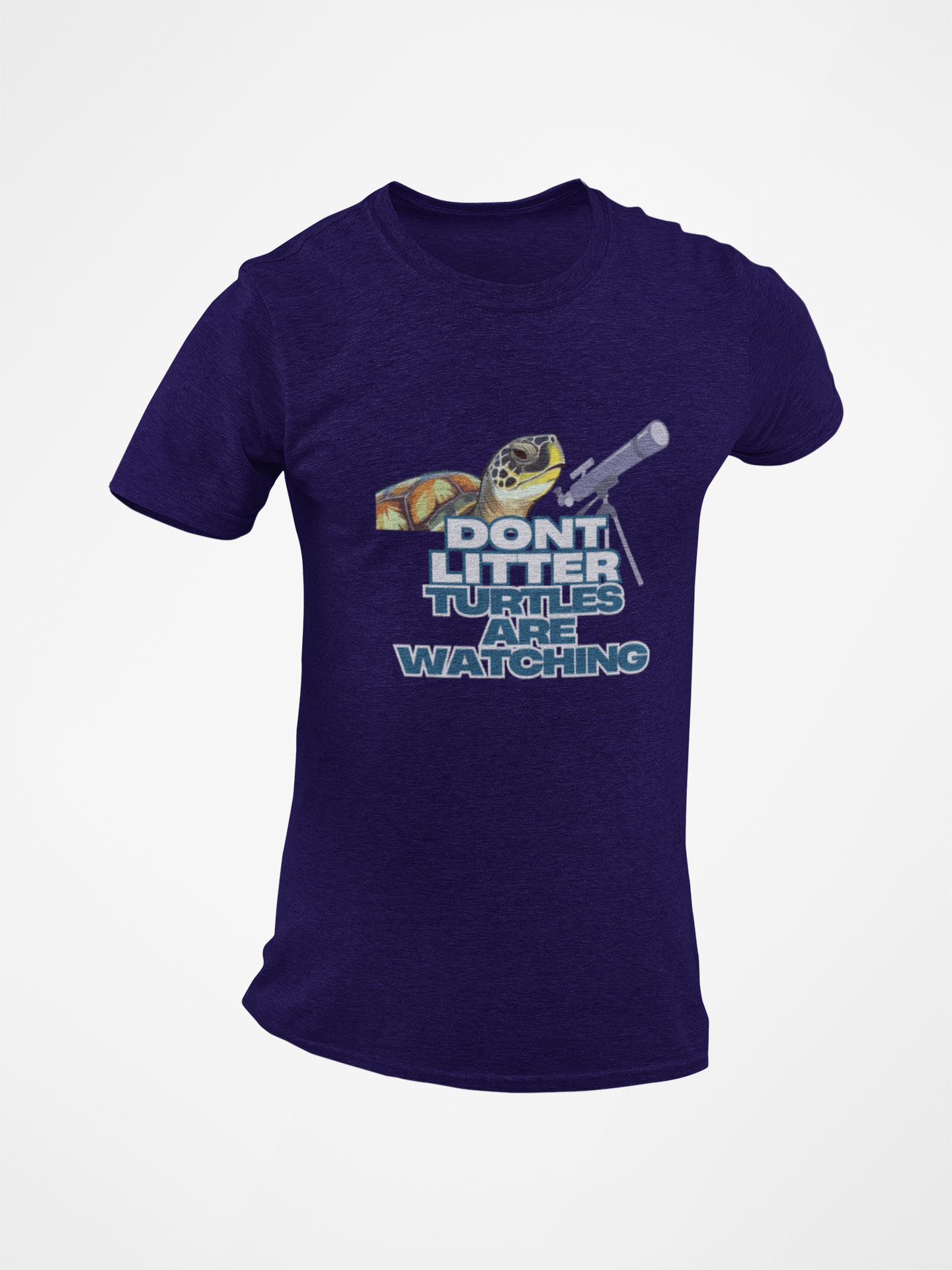 Don't Litter Turtles are Watching Short Sleeve T-shirt