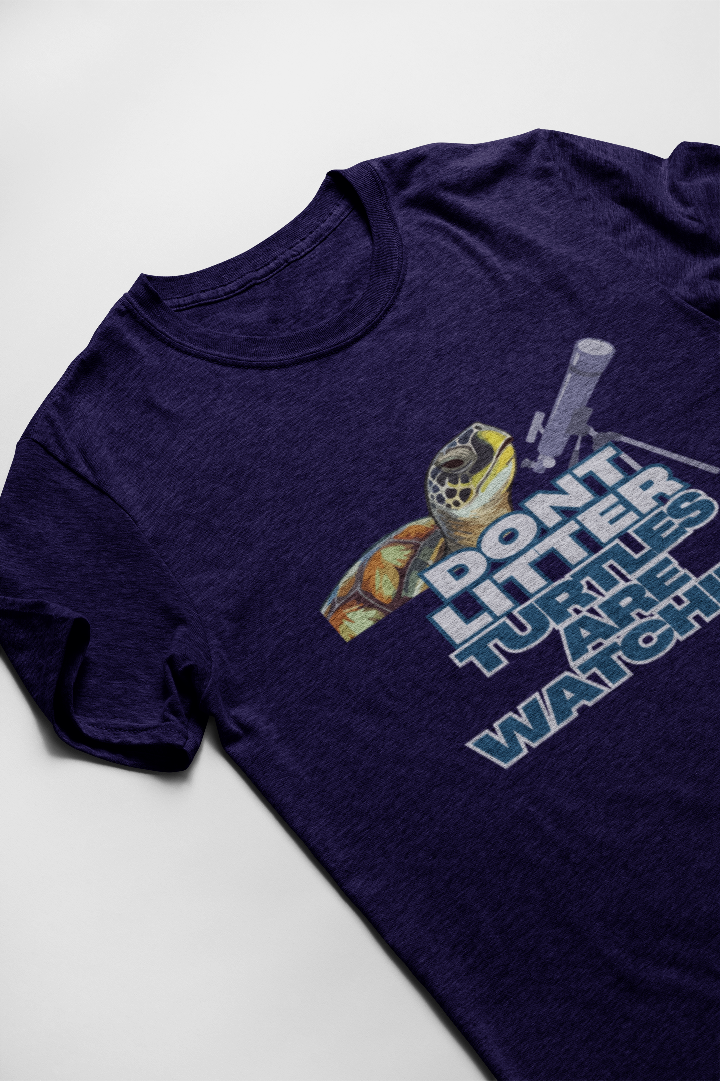 Don't Litter Turtles are Watching Short Sleeve T-shirt