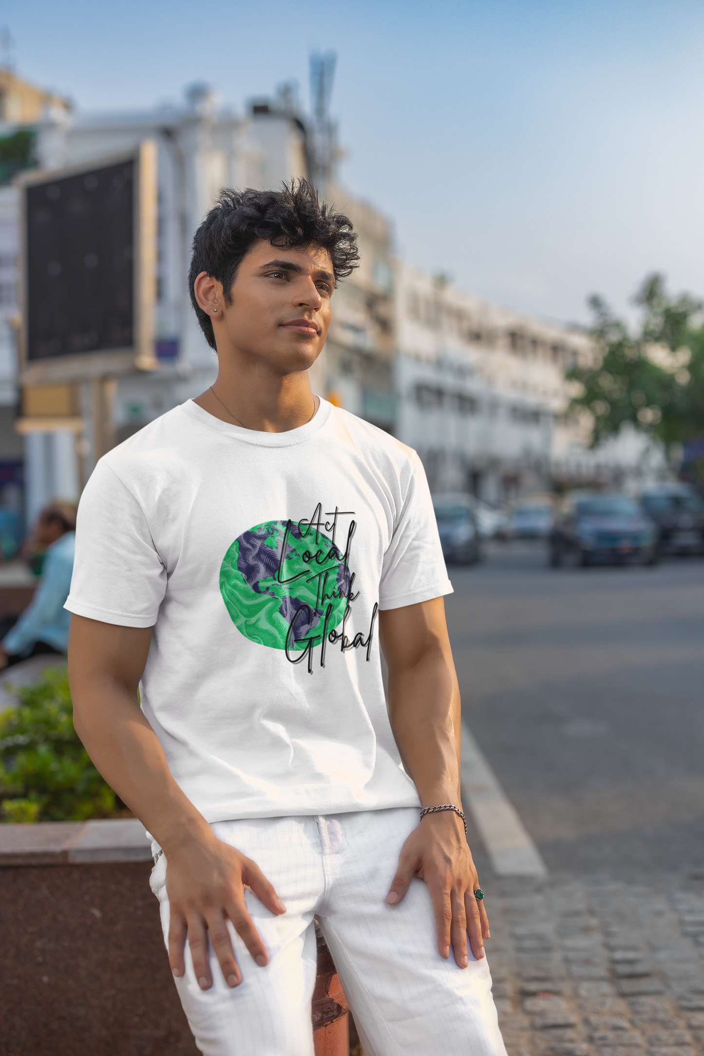 Act Local Think Global Short Sleeve T-shirt