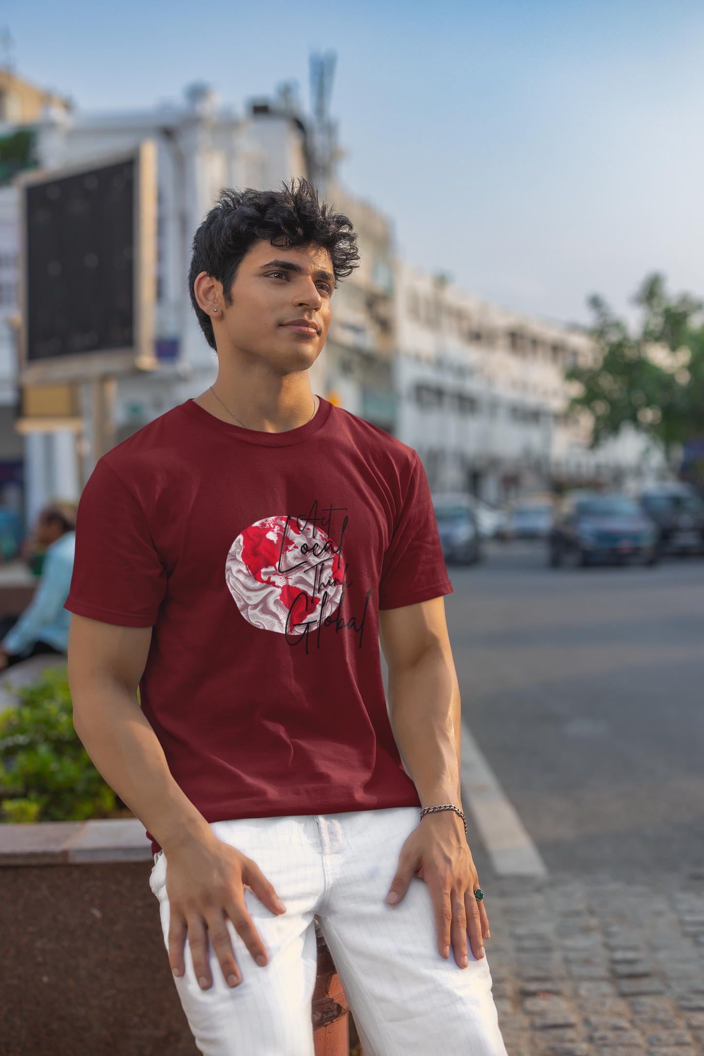 Act Local Think Global Short Sleeve T-shirt