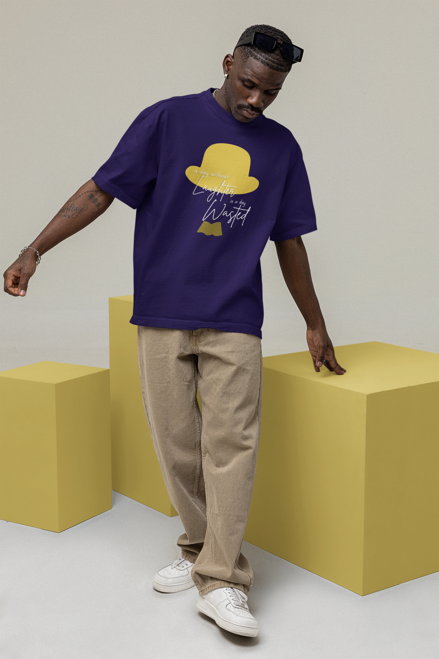 A day without laughter Oversize T-shirt