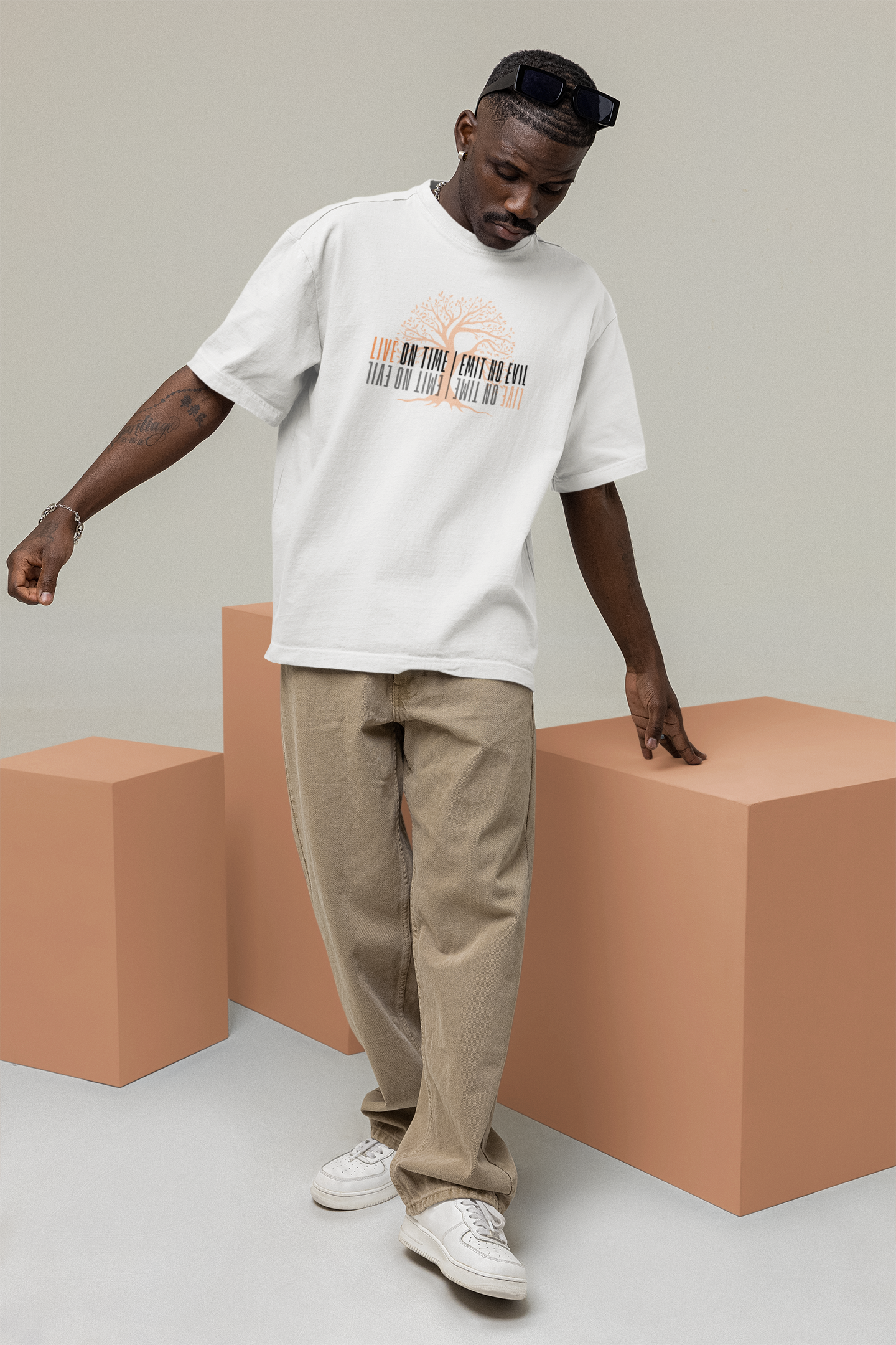 Live On Time Emit No Evil Oversize T-shirt