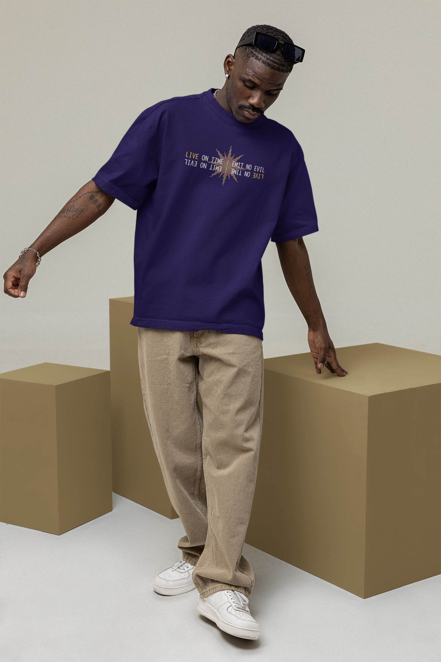 Live On Time Emit No Evil Oversize T-shirt
