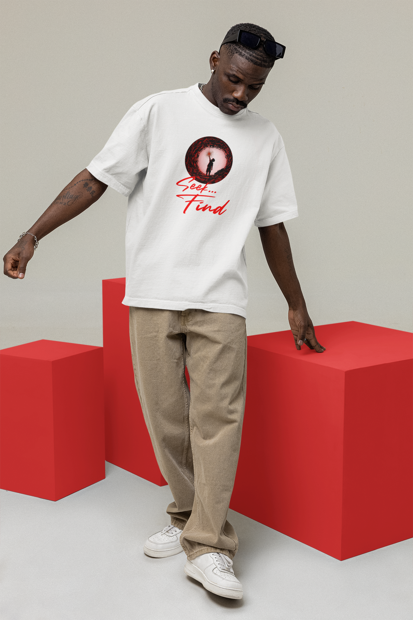 Seek Find Oversize T-shirt