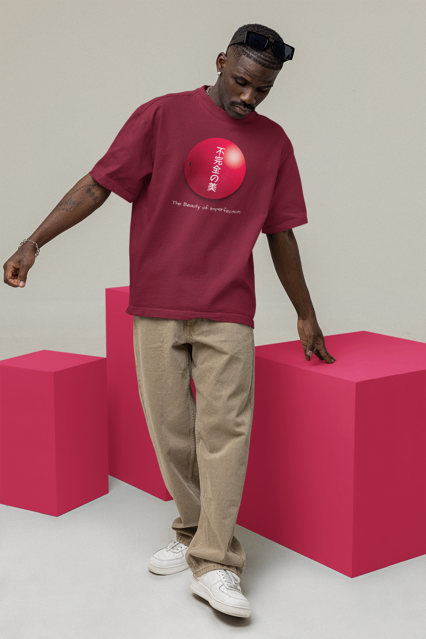 不完全の美 The Beauty of Imperfection Oversize T-shirt