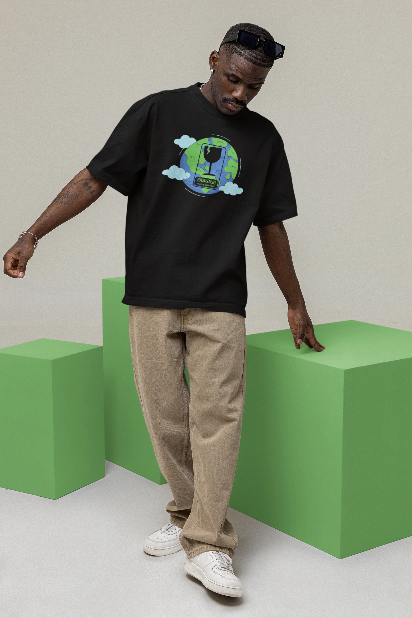 Earth, Handle With Care Oversize T-shirt