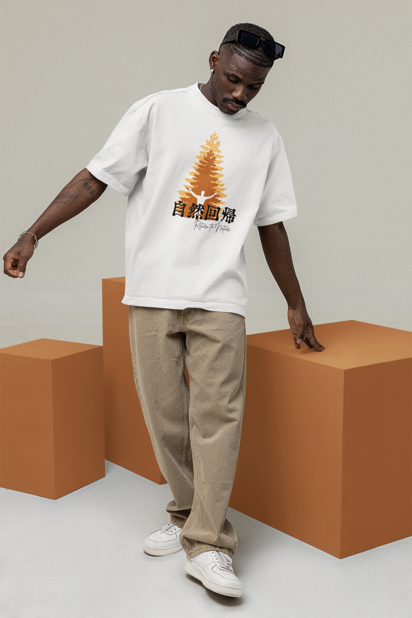 自然回帰 Return to Nature Oversize T-shirt