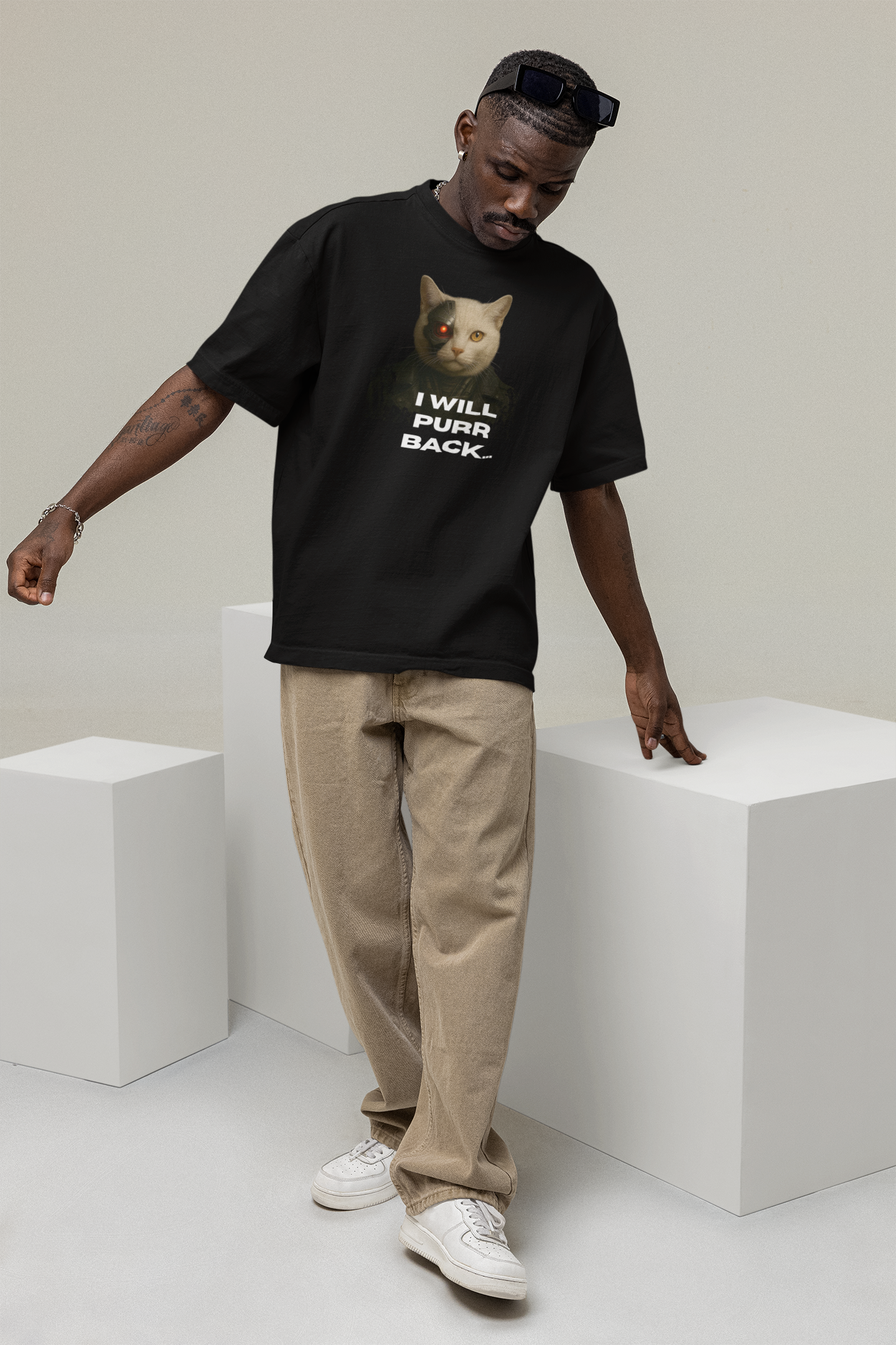 I Will Purr Back Oversize T-shirt