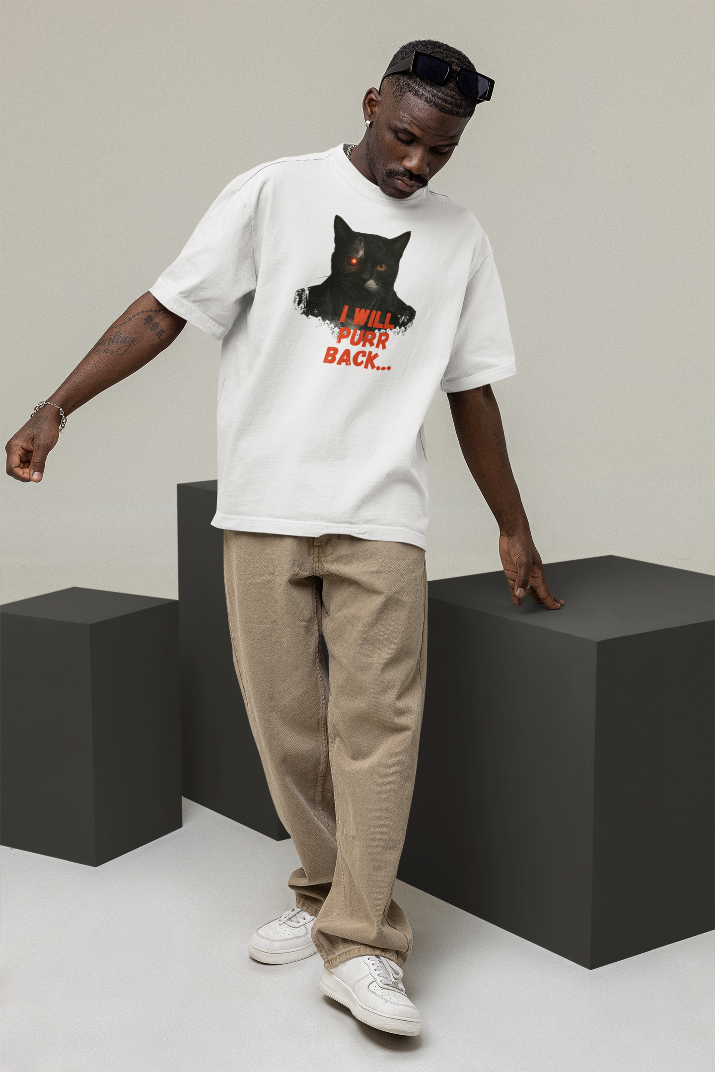 I Will Purr Back Oversize T-shirt