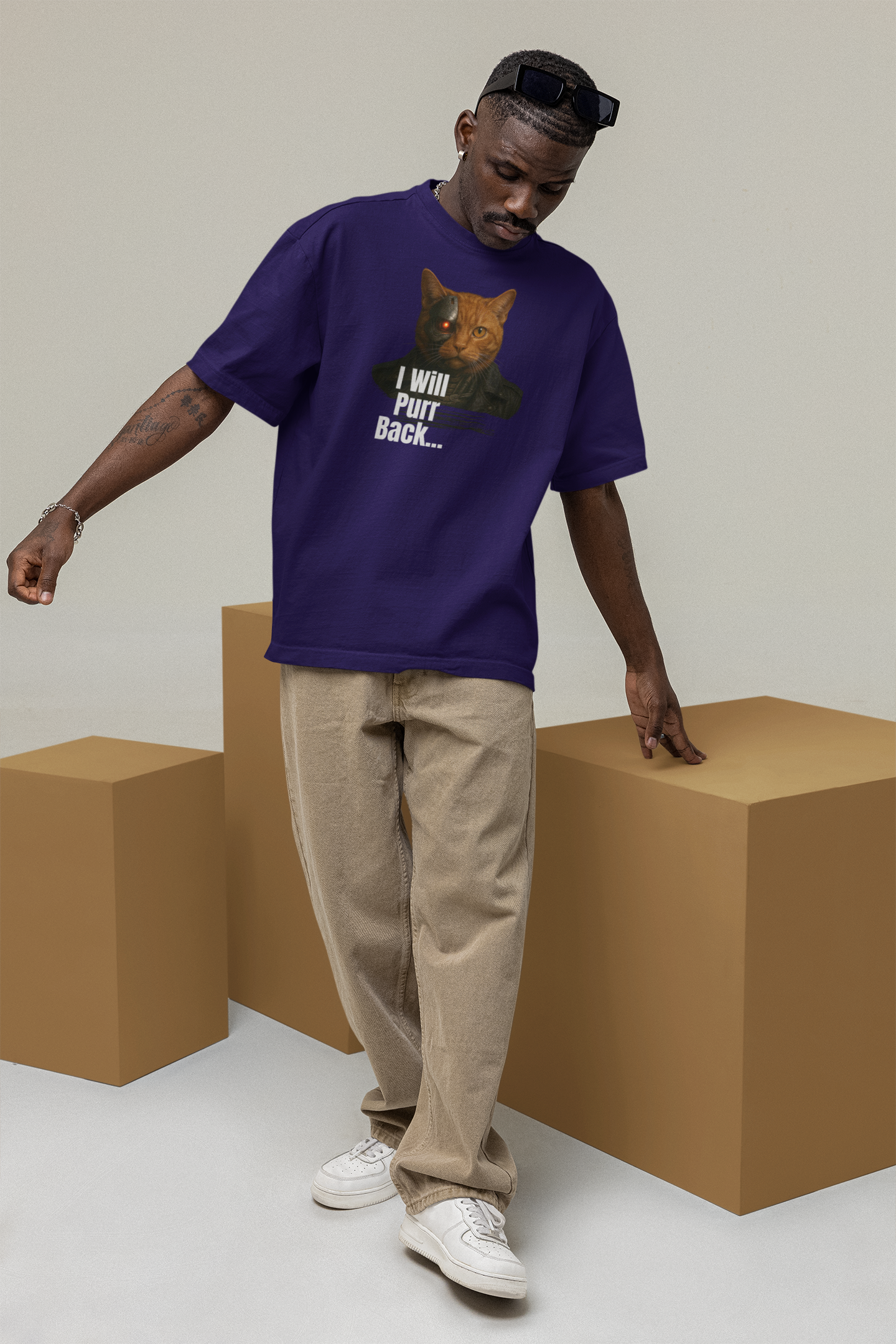 I Will Purr Back Oversize T-shirt