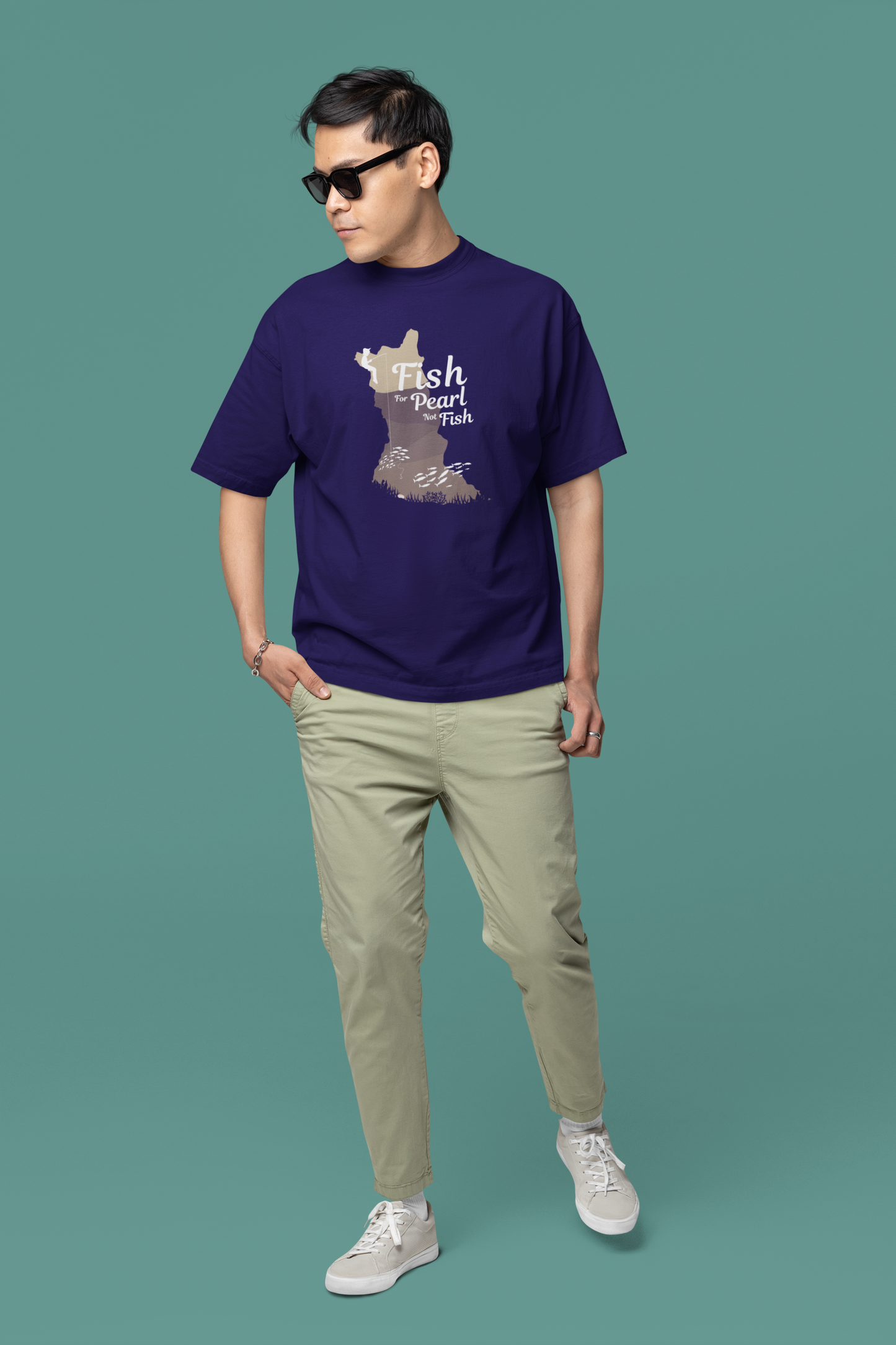 Fish for Peals not Fish Oversize T-shirt