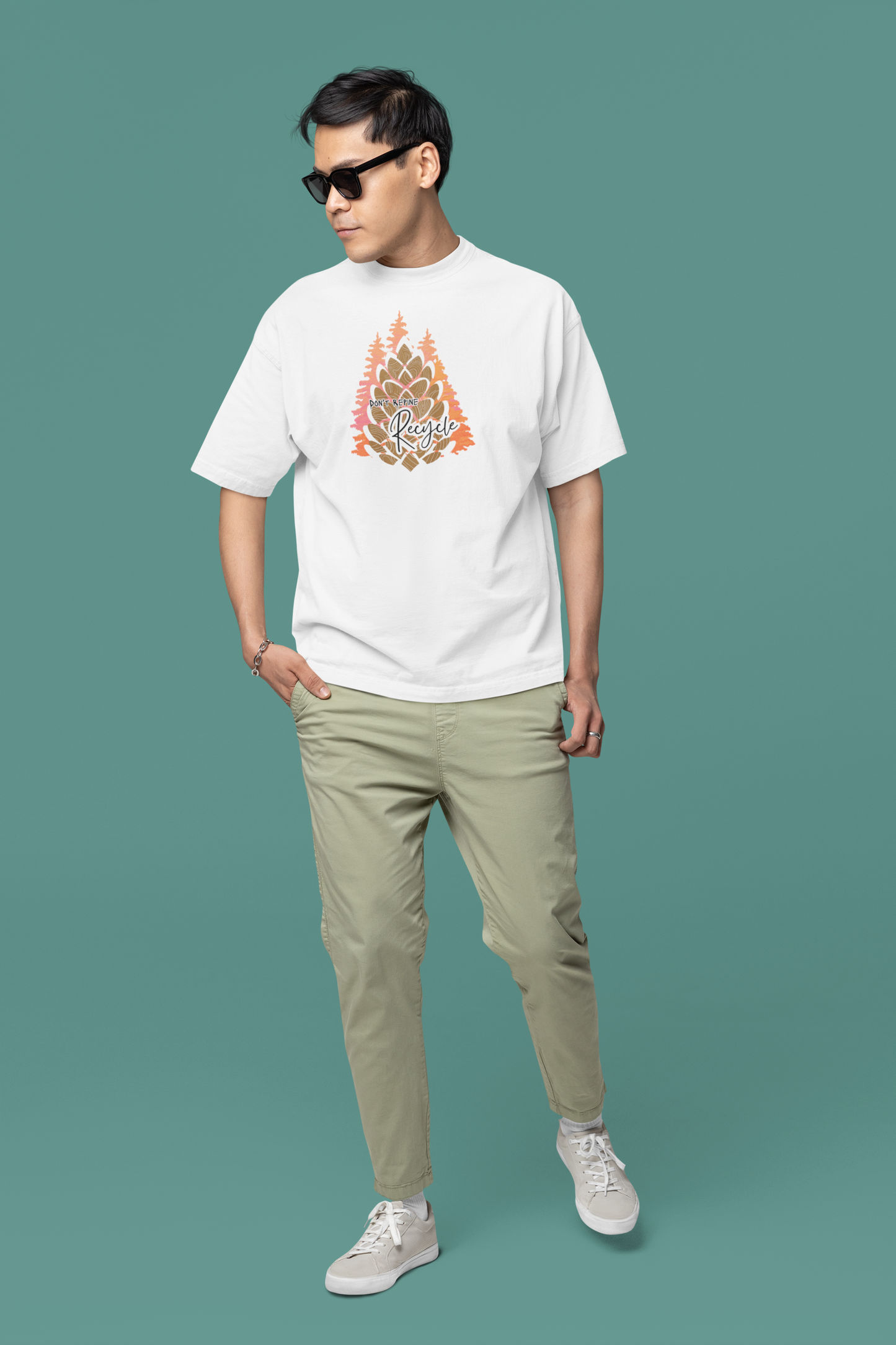 Don't Repine Recycle Oversize T-shirt